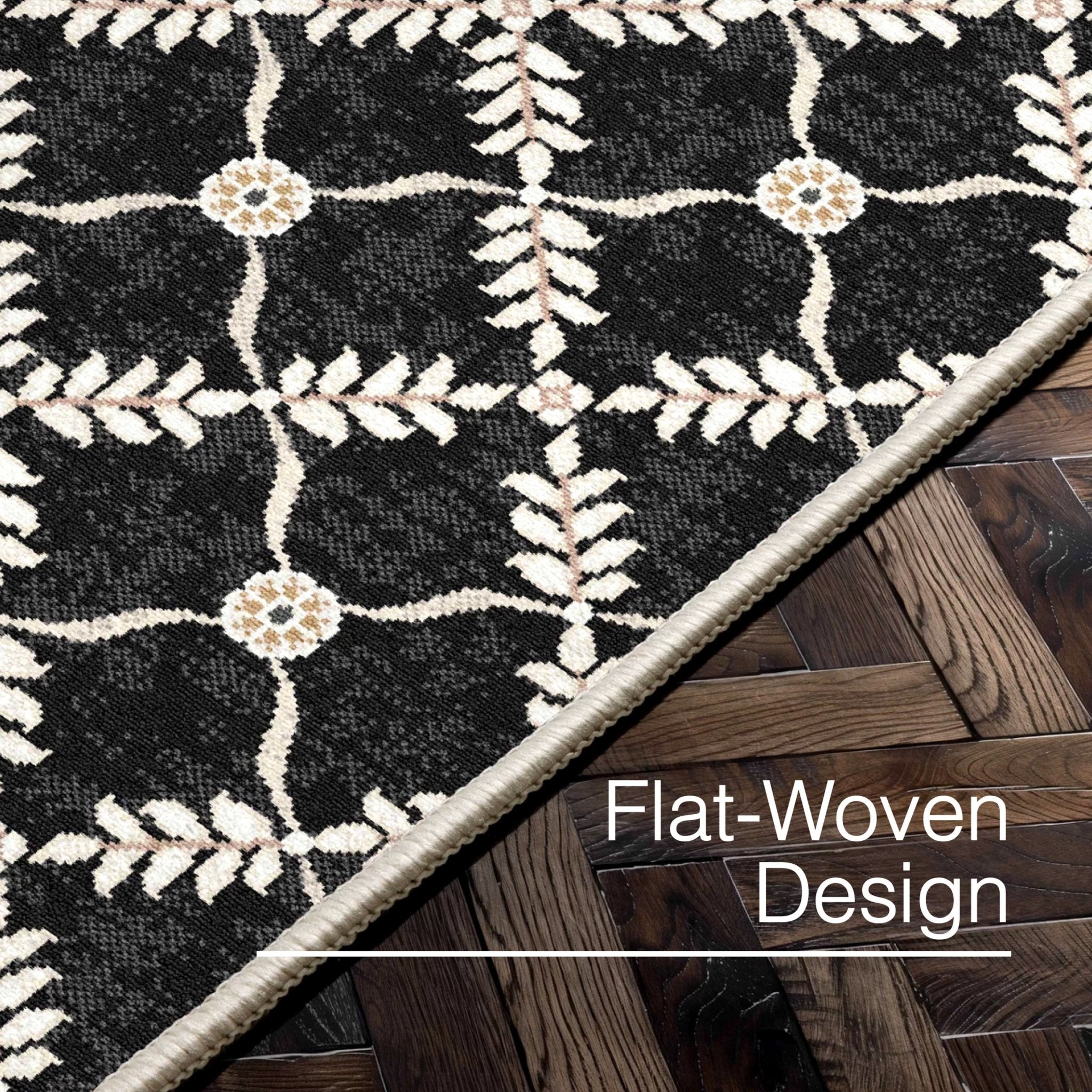 Aldwyn Custom Rug - Traditional Lattice Pattern, Easy Clean, Low Pile, Personalized Sizes、mySite、gigharbornorthrealestate