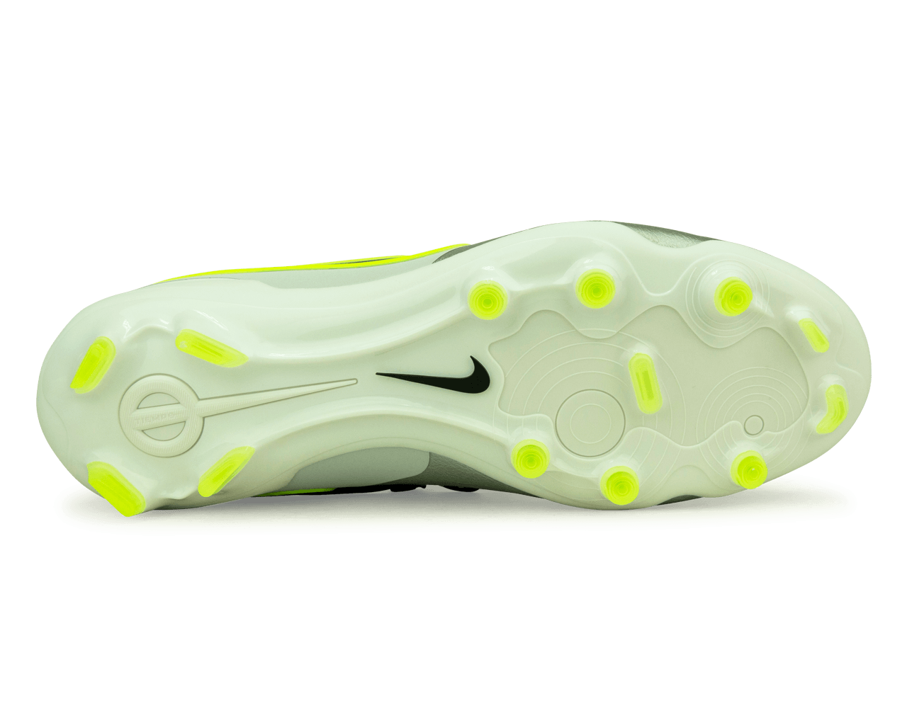 Nike Men's Tiempo Legend 10 Pro FG Silver/Black/Volt、mySite、noshort