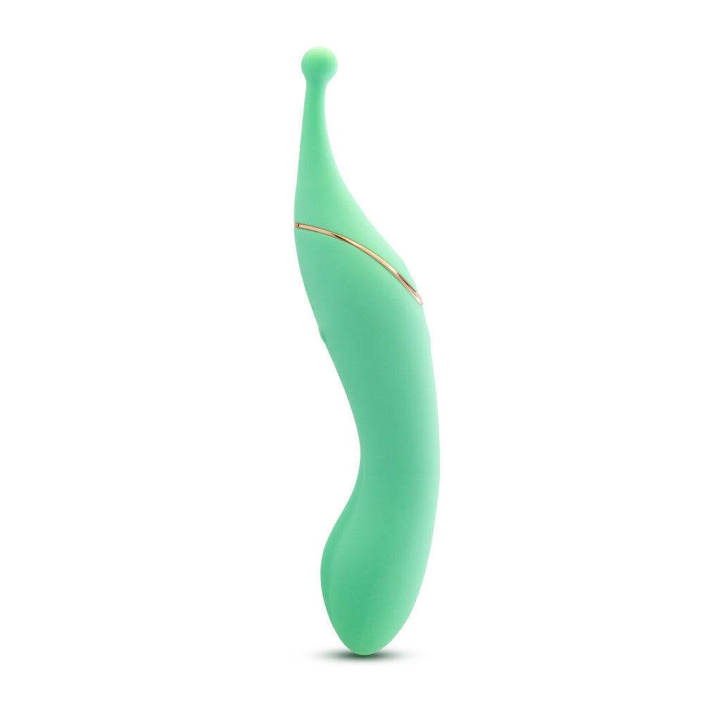Blush Collection | Stella 7 Inch Dual-Ended Clitoral G-Spot Vibrating Wand With Precision Stimulation – In Green、mySite、bottomscart