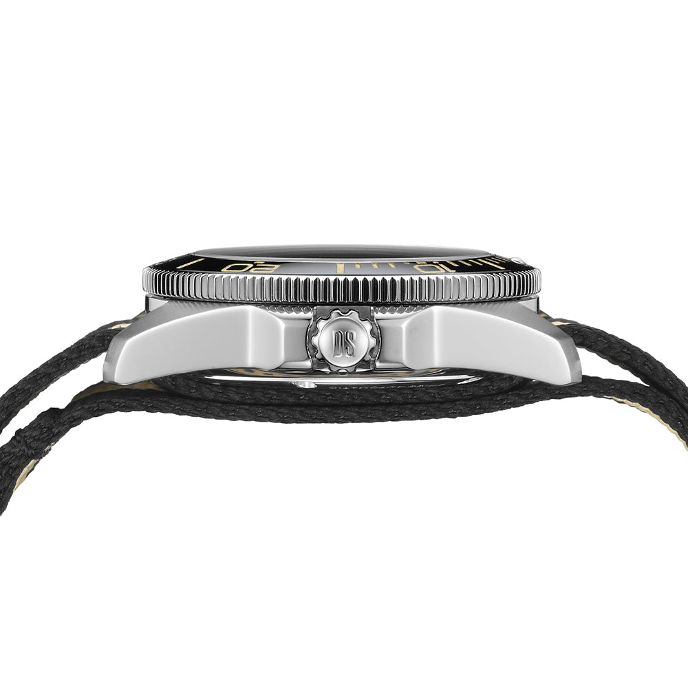  DS Action Diver 40.5mm - Black on Two-Piece Strap