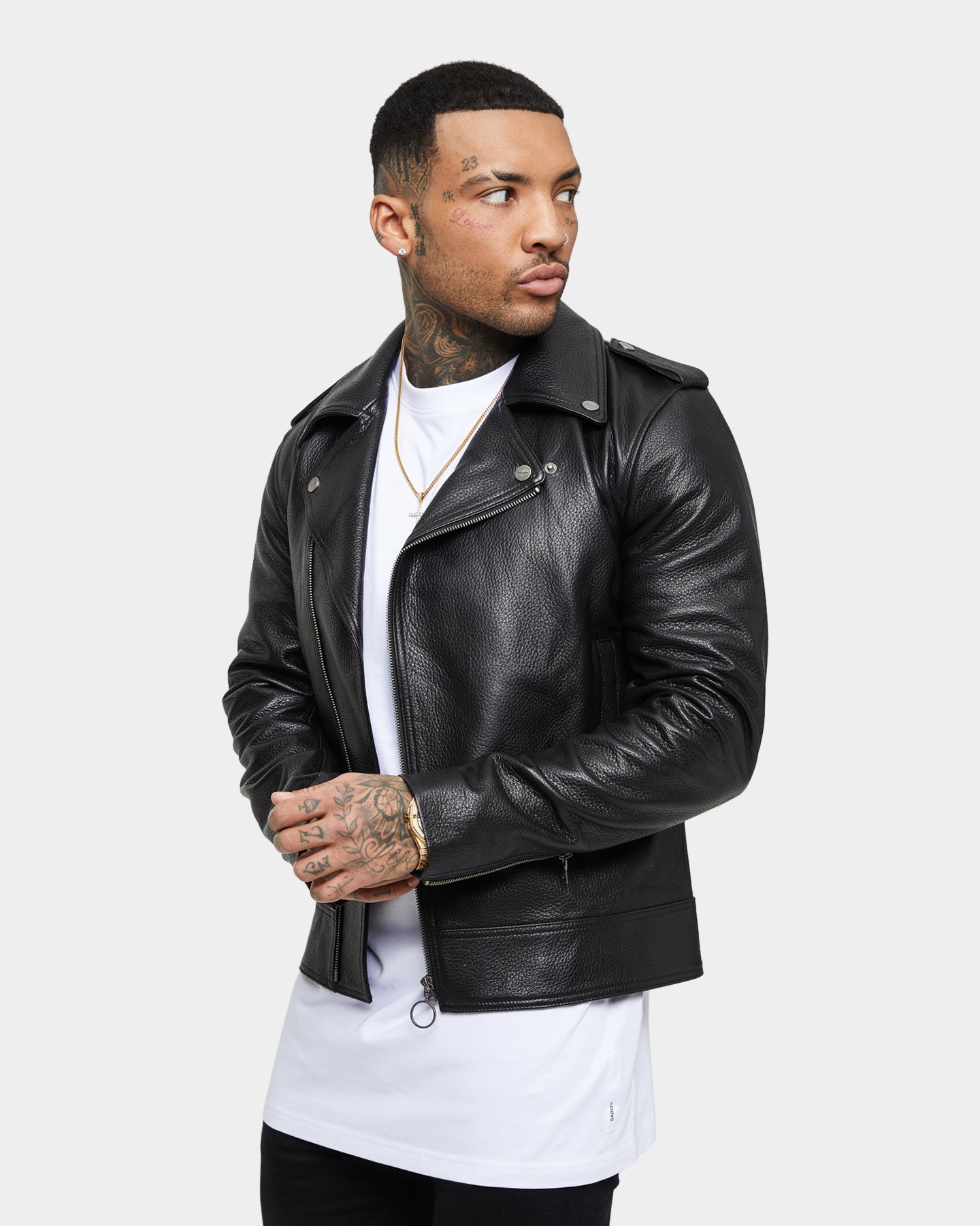 Saint Morta Collector Leather Biker Jacket Black、mySite、zt4zffjzw