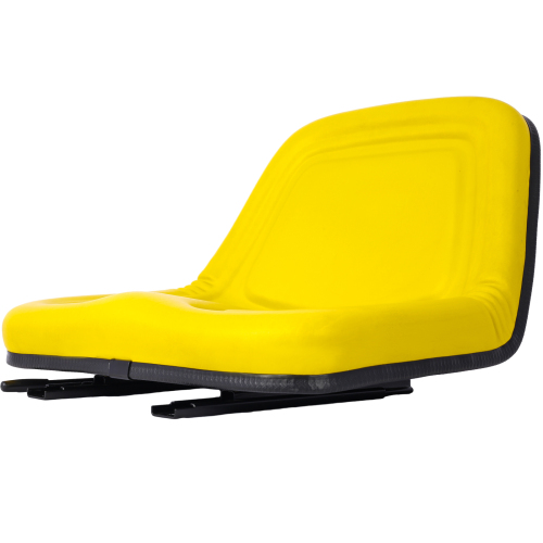 Deluxe Mower Tractor Seat Compatible with John Deere, Kubota, Allis-Chalmers, Bobcat, Case-IH, Ford New Holland, White, Oliver, Mpl, Moline, Massey Ferguson High Back ,with slide (Yellow)、、eastwooduniform