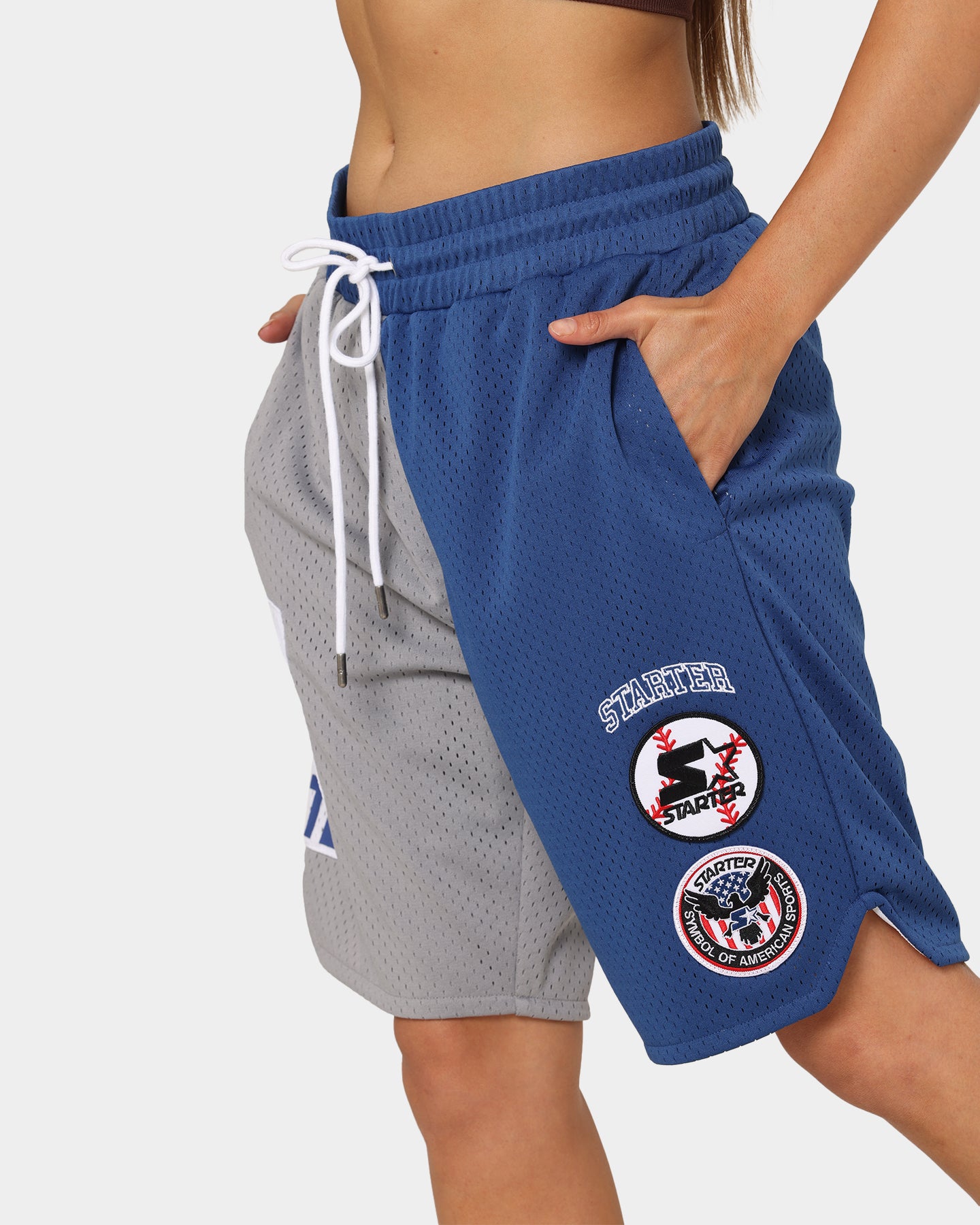 Starter Slider Mesh Shorts Blue/Grey、mySite、zt4zffjzw