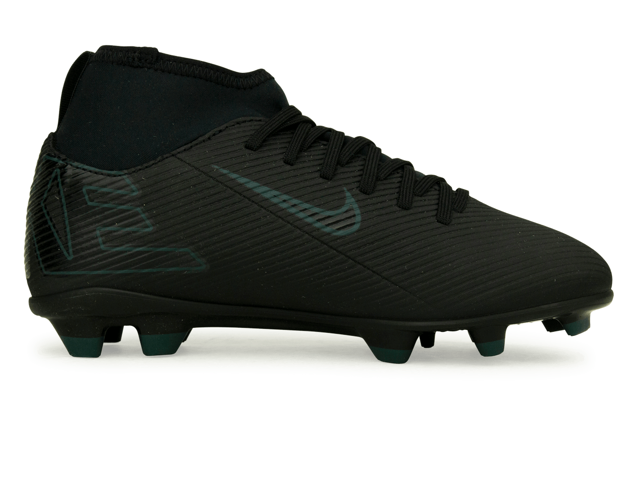 Nike Kids Zoom Mercurial Superfly 10 Club FG/MG Black/Deep Jungle、mySite、noshort