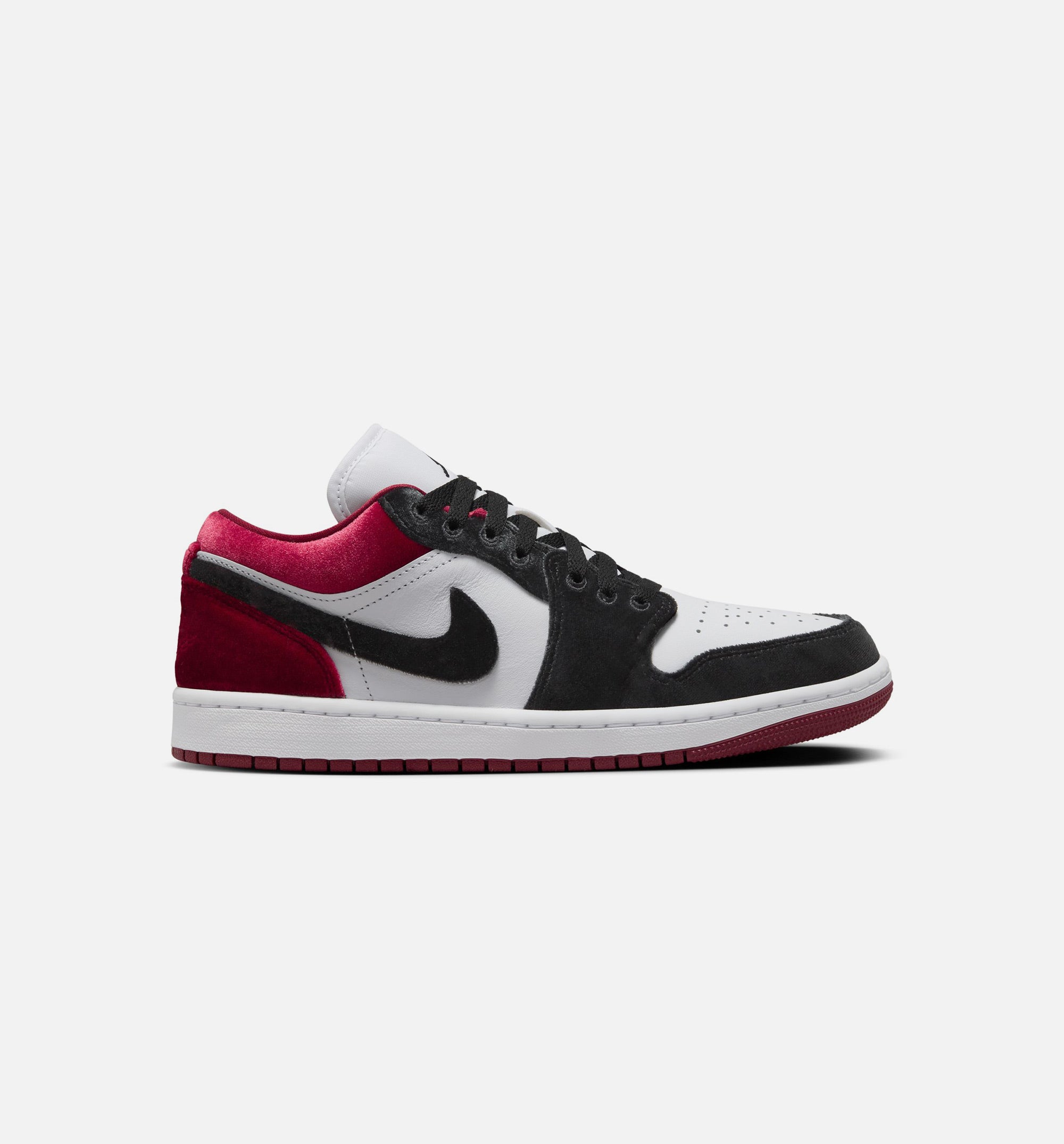 Air Jordan 1 Low SE Velvet Womens Lifestyle Shoe - Black/Gym Red/White、mySite、dreamappss