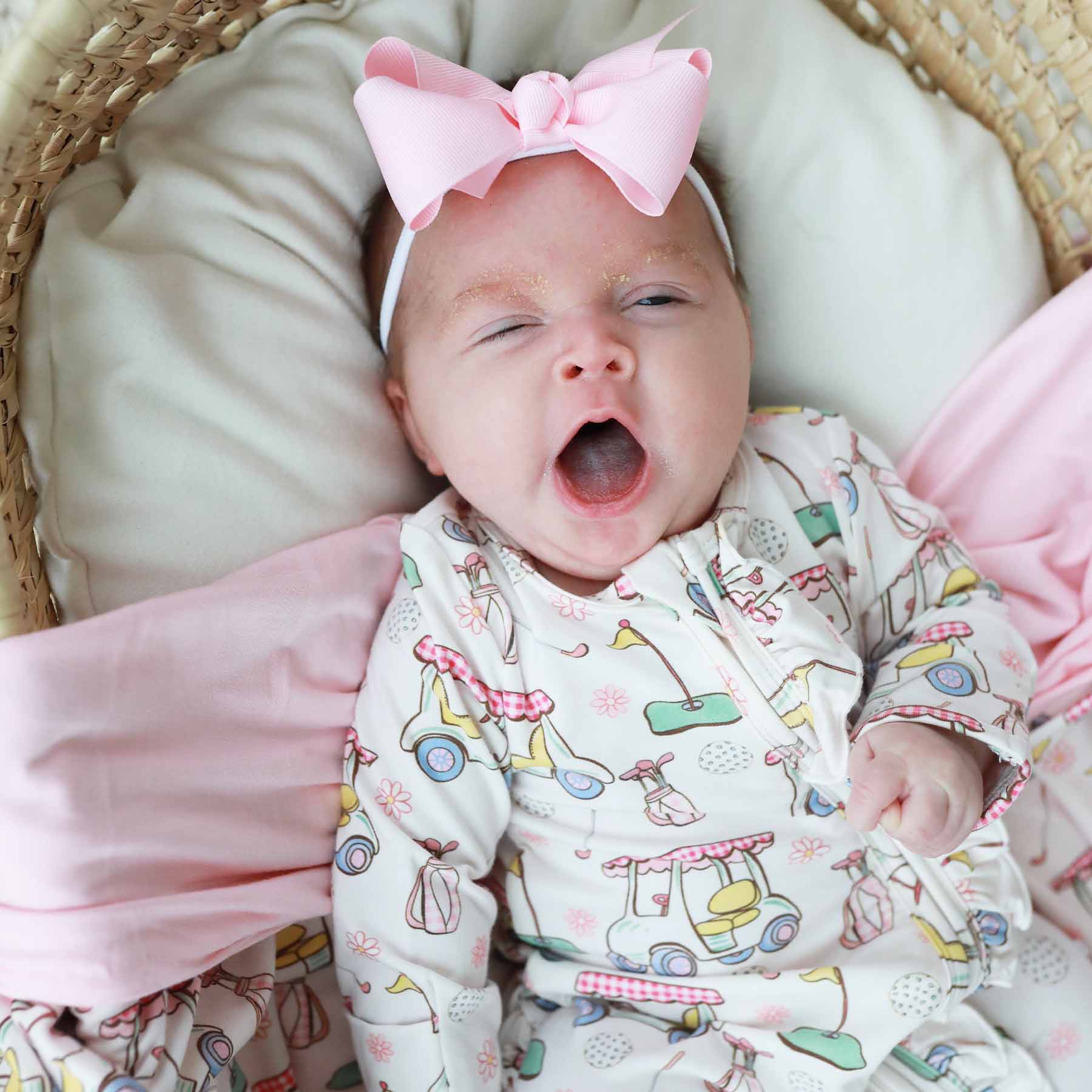  Country Club Cuties Ruffle Zipper Footie | Pink、mySite、layawaytickets