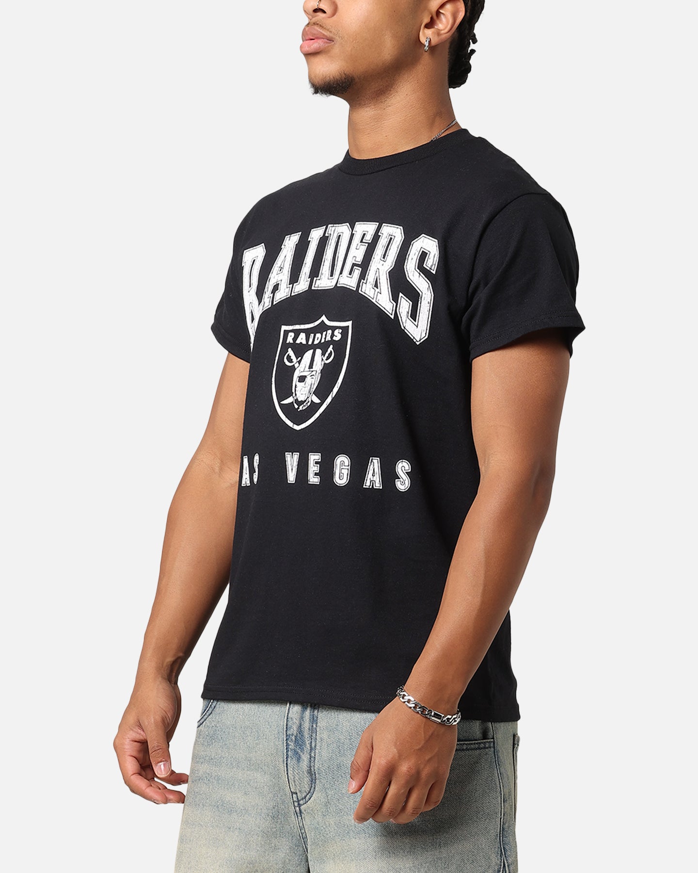 Majestic Athletic Las Vegas Raiders Blecker Team Arch T-Shirt Black、mySite、zt4zffjzw