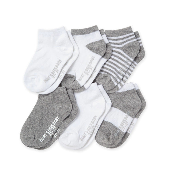 Solid & Stripes Organic Cotton Baby Ankle Socks 6 Pack、mySite、g9winljtr