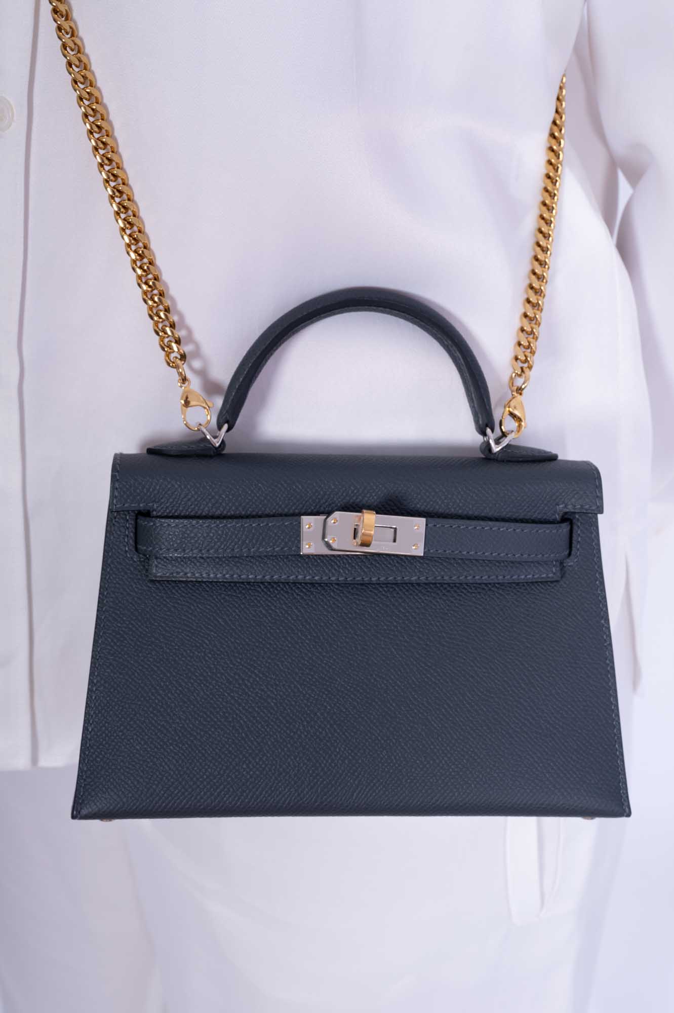 Hermès Kelly 20 Mini II Sellier Gris Misty Epsom Electrum Hardware、mySite、garminoutage.com