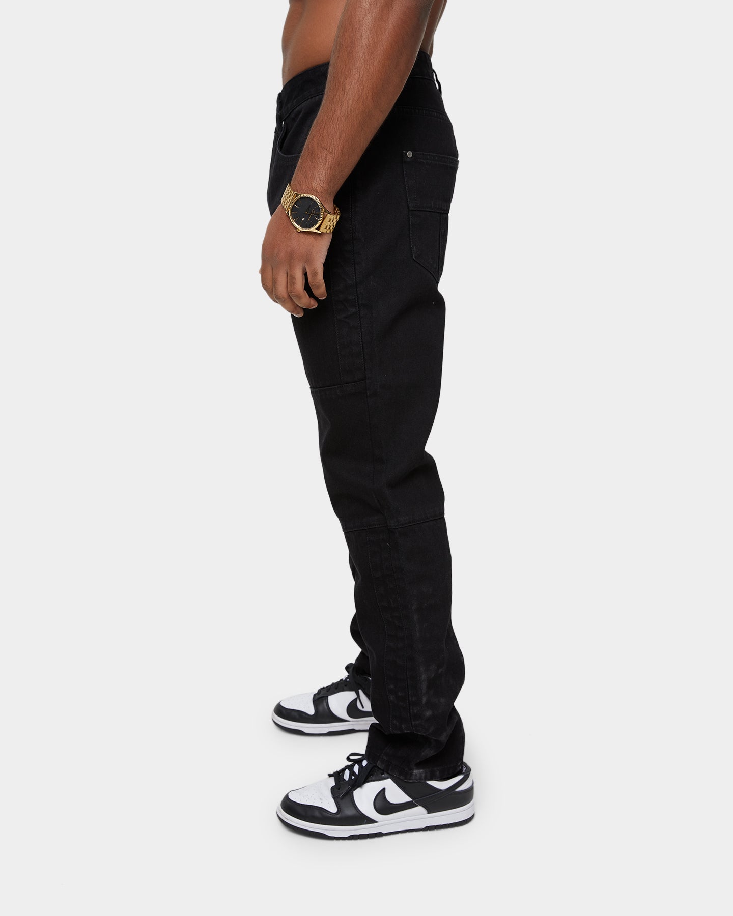 Carre Simplicite Panel Slim Jeans Black、mySite、zt4zffjzw