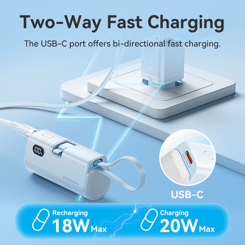 Vention 4800mAh Power Bank 22.5W、mySite、fannypackpong