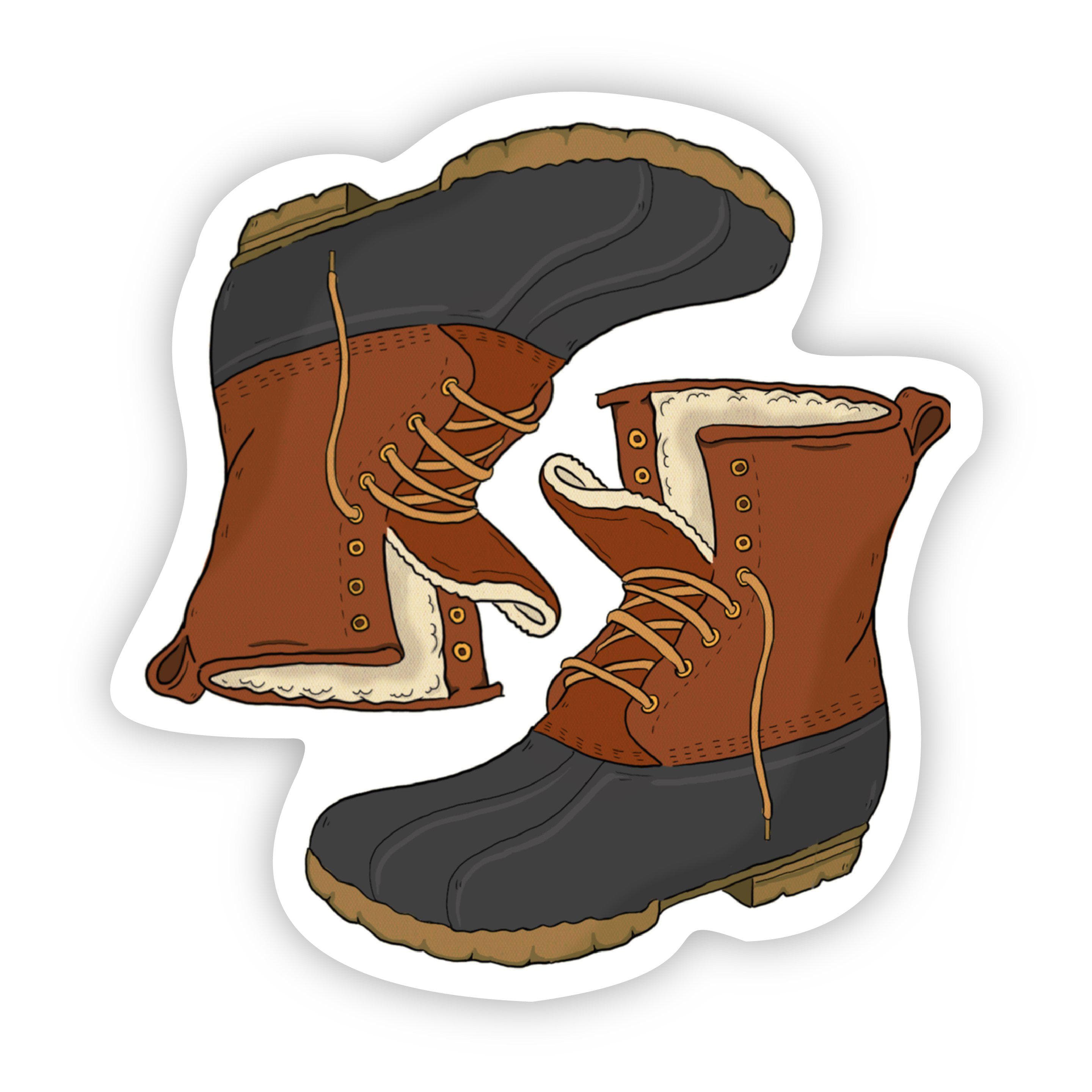 Two Duck Boots Fall Sticker、mySite、elrpsem3k