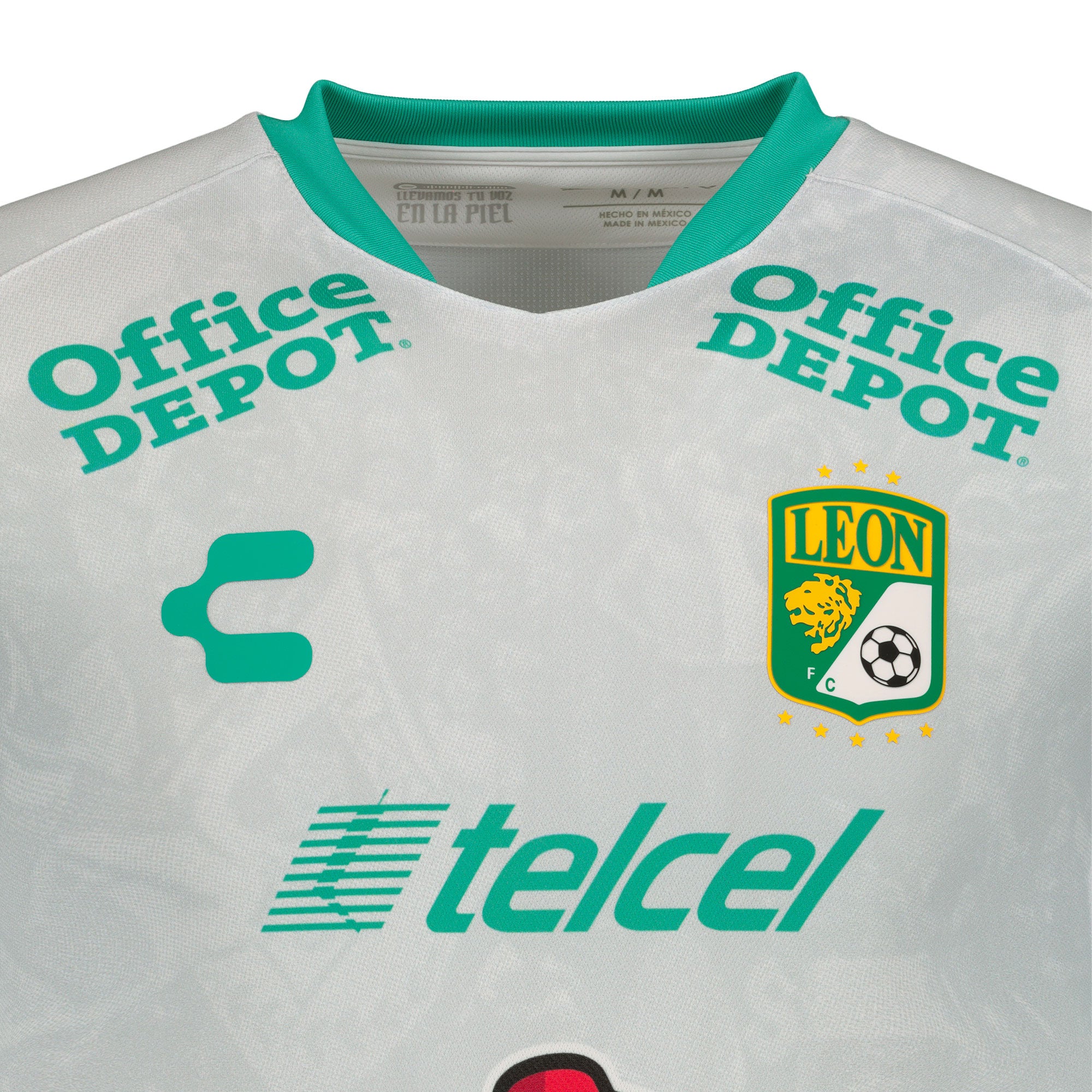 Charly Men's León 2021/22 Authentic Away Jersey Grey/Green、mySite、noshort