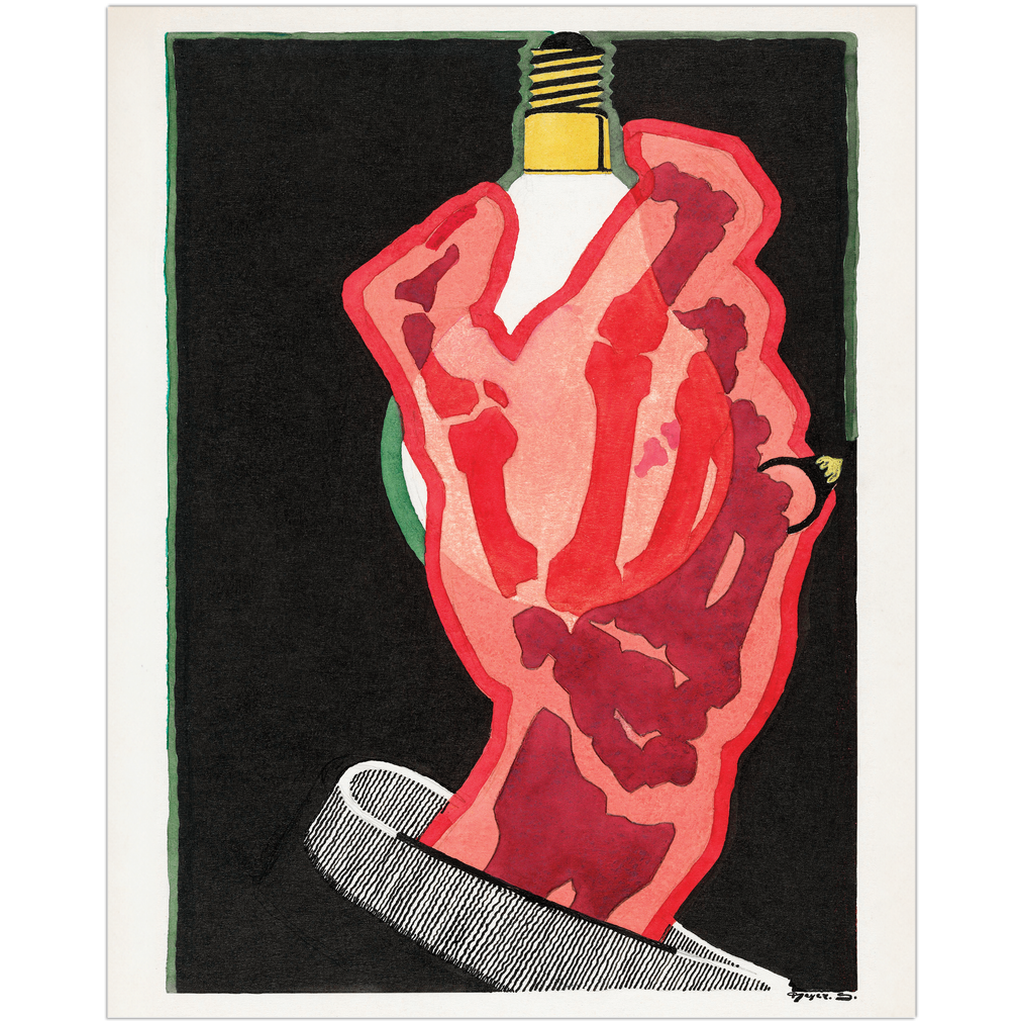 Hand X-Ray Vintage Lamp Advertisement Art Print、mySite、gigharbornorthrealestate