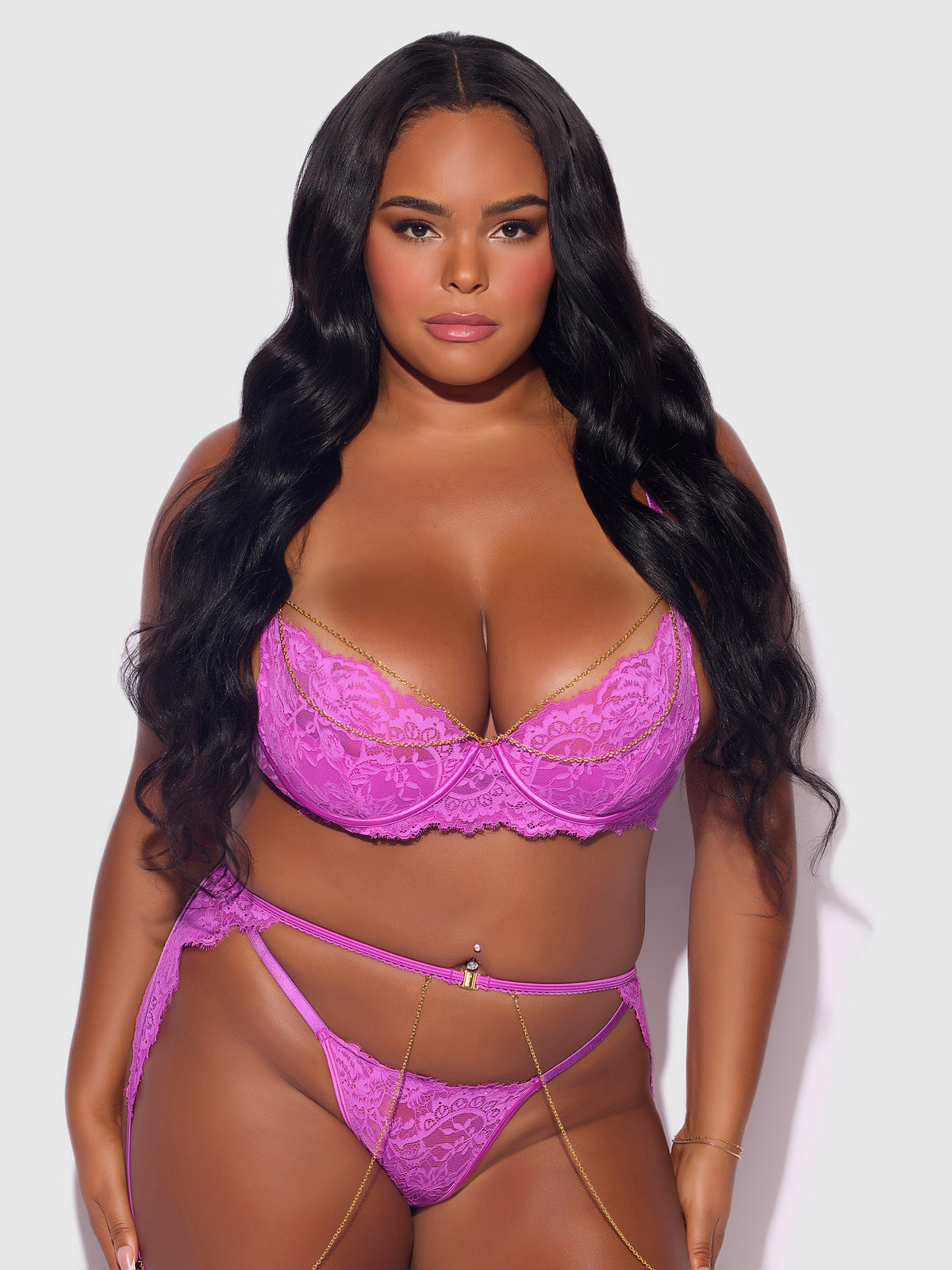 Arianna Lace & Chains Underwire Bra、mySite、bengalsvssteelers