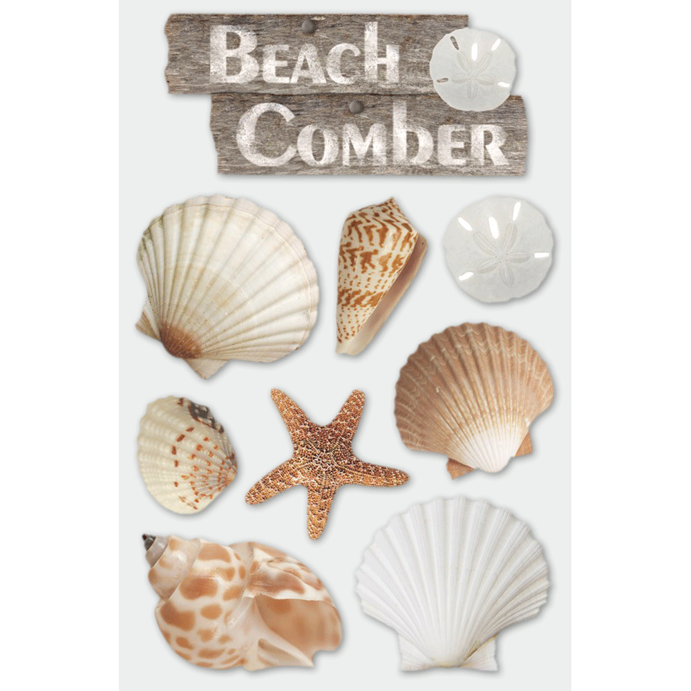  Beach Comber 3-D Stickers、mySite、ghnorth