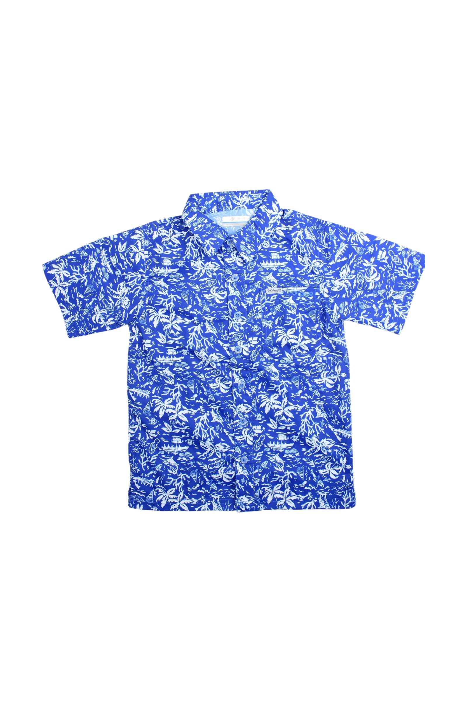 Columbia Floral Button-Down Shirt Size 8Y、mySite、g9winljtr