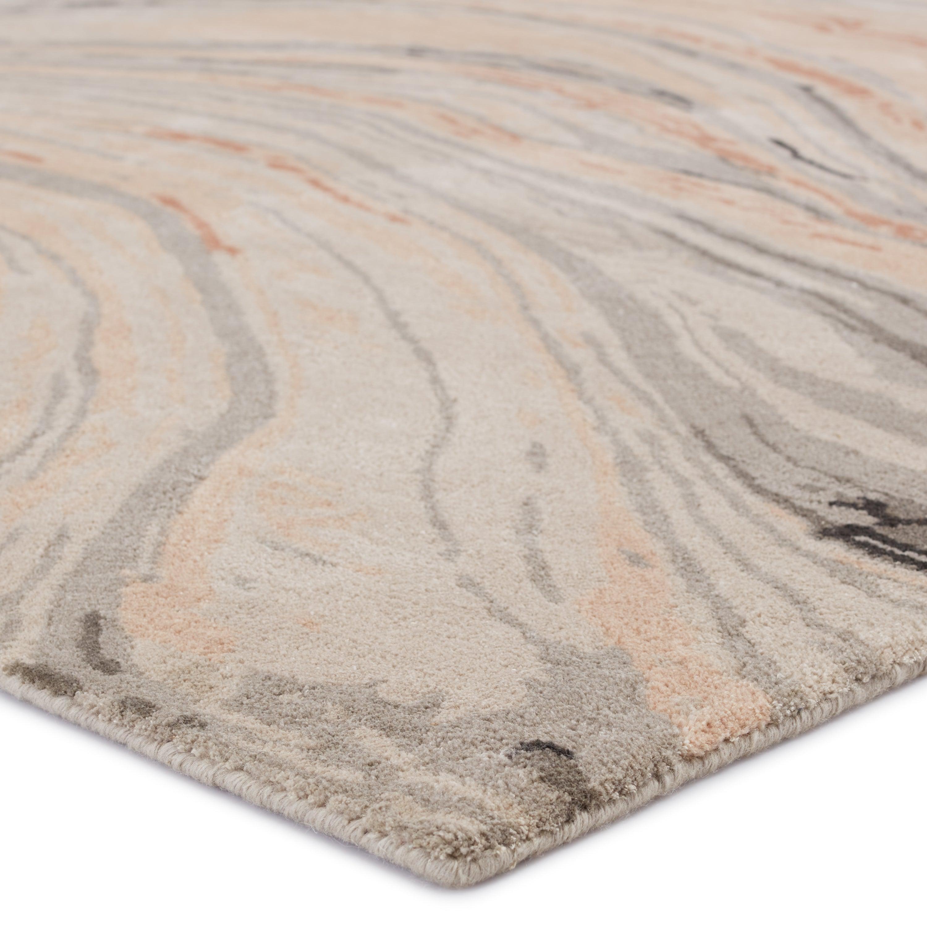 Atha Handmade Abstract Light Blush Gray Area Rug、mySite、gigharbornorthrealestate