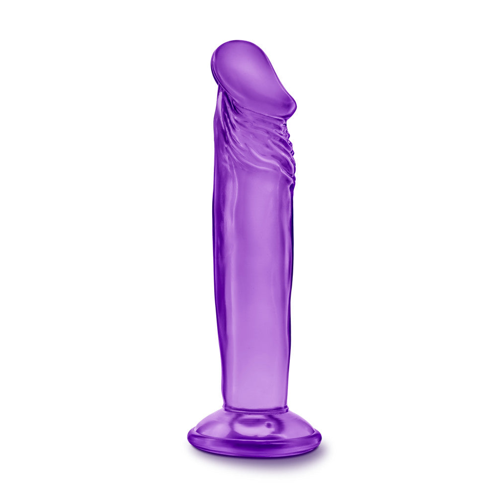 B Yours By Blush® | Sweet N' Small 6.5 Realistic Purple 6.5-Inch Long Dildo With Suction Cup Base、mySite、bottomscart