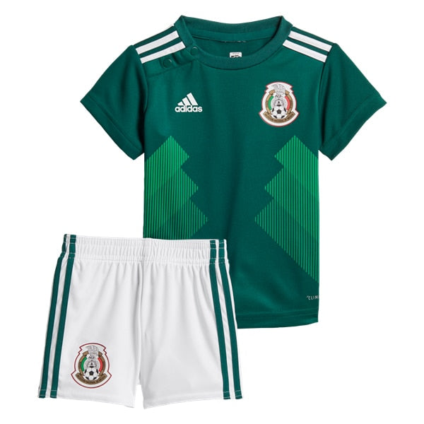 adidas Infant Mexico 18/19 Home Kit Core Green/White、mySite、noshort