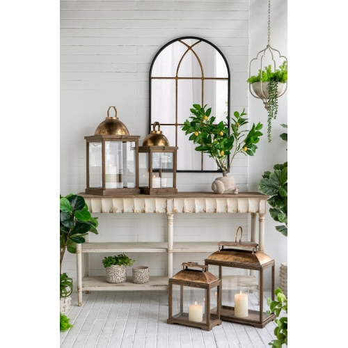 Wooden Candle Lantern Decorative, Hurricane Lantern Holder Decor for Indoor Outdoor, Home Garden Wedding、、xpatfood