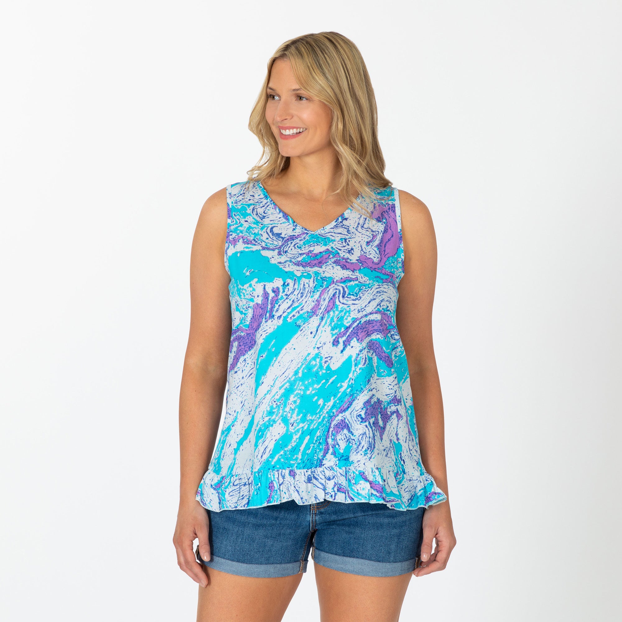 Swirl Dye Ruffle Separates、mySite、camillekostekn