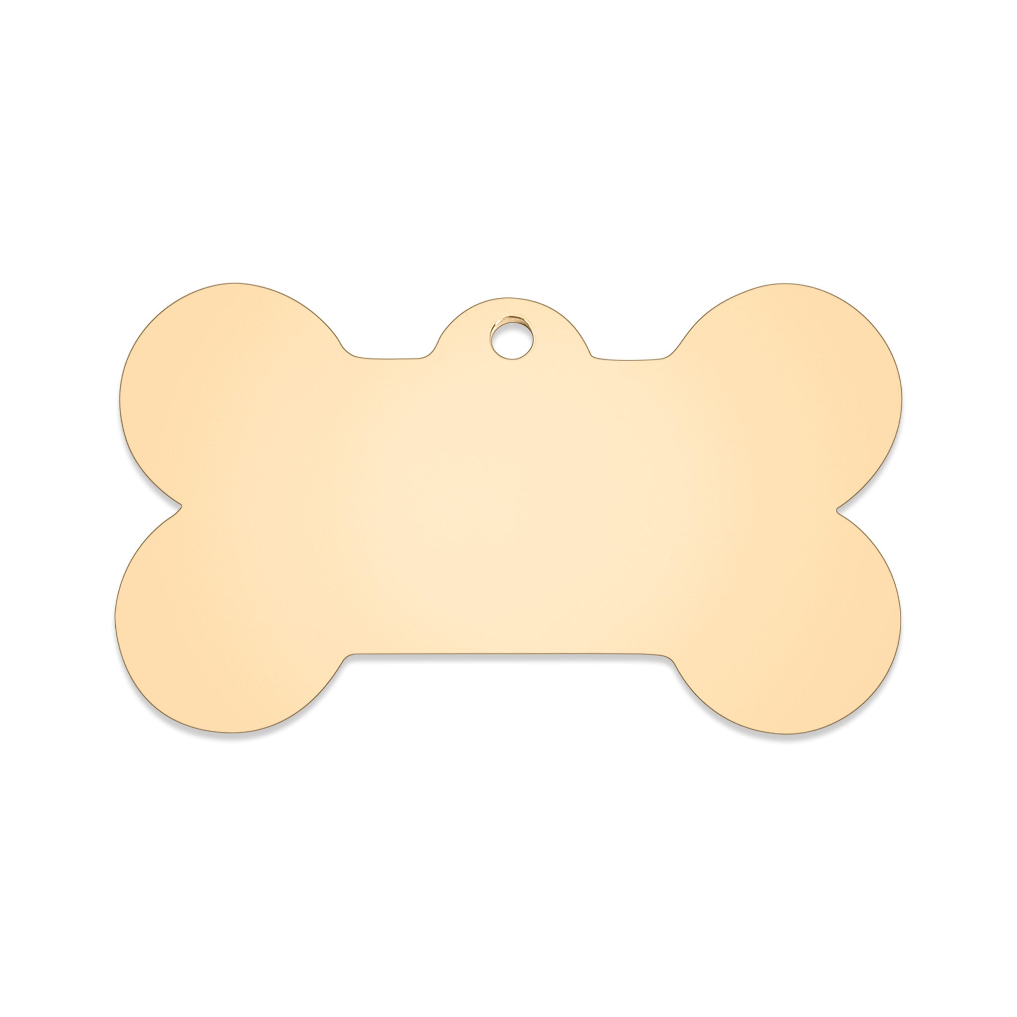 18K Gold PVD Stainless Steel Dog Bone Pet Tag / PDL0130、mySite、dreamappss