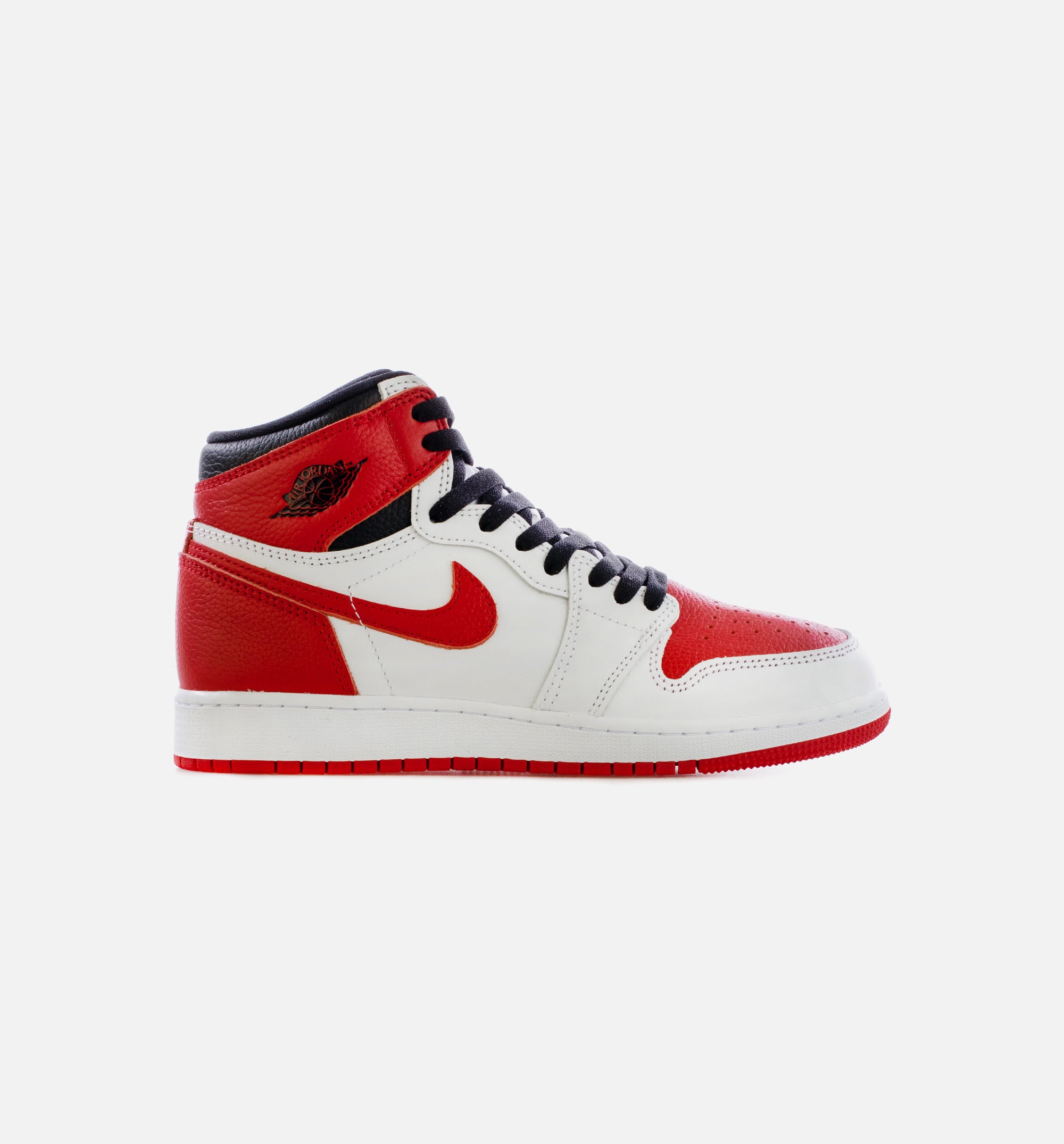 Air Jordan 1 Retro High OG Heritage Grade School Lifestyle Shoe - White/Red/Black Free Shipping、mySite、dreamappss