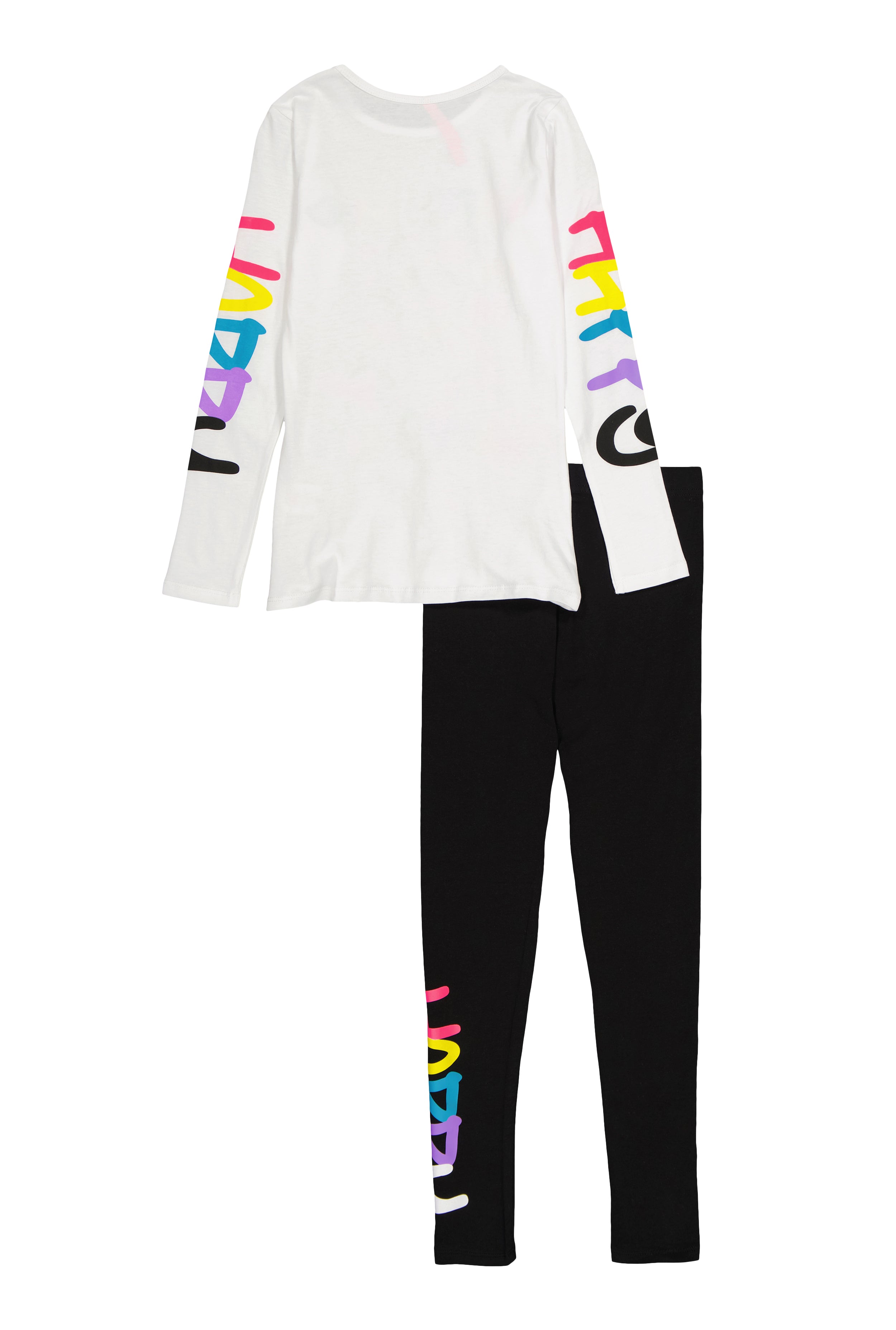 Girls Happy Mind Happy Life Tee and Leggings、mySite、camillekostekn