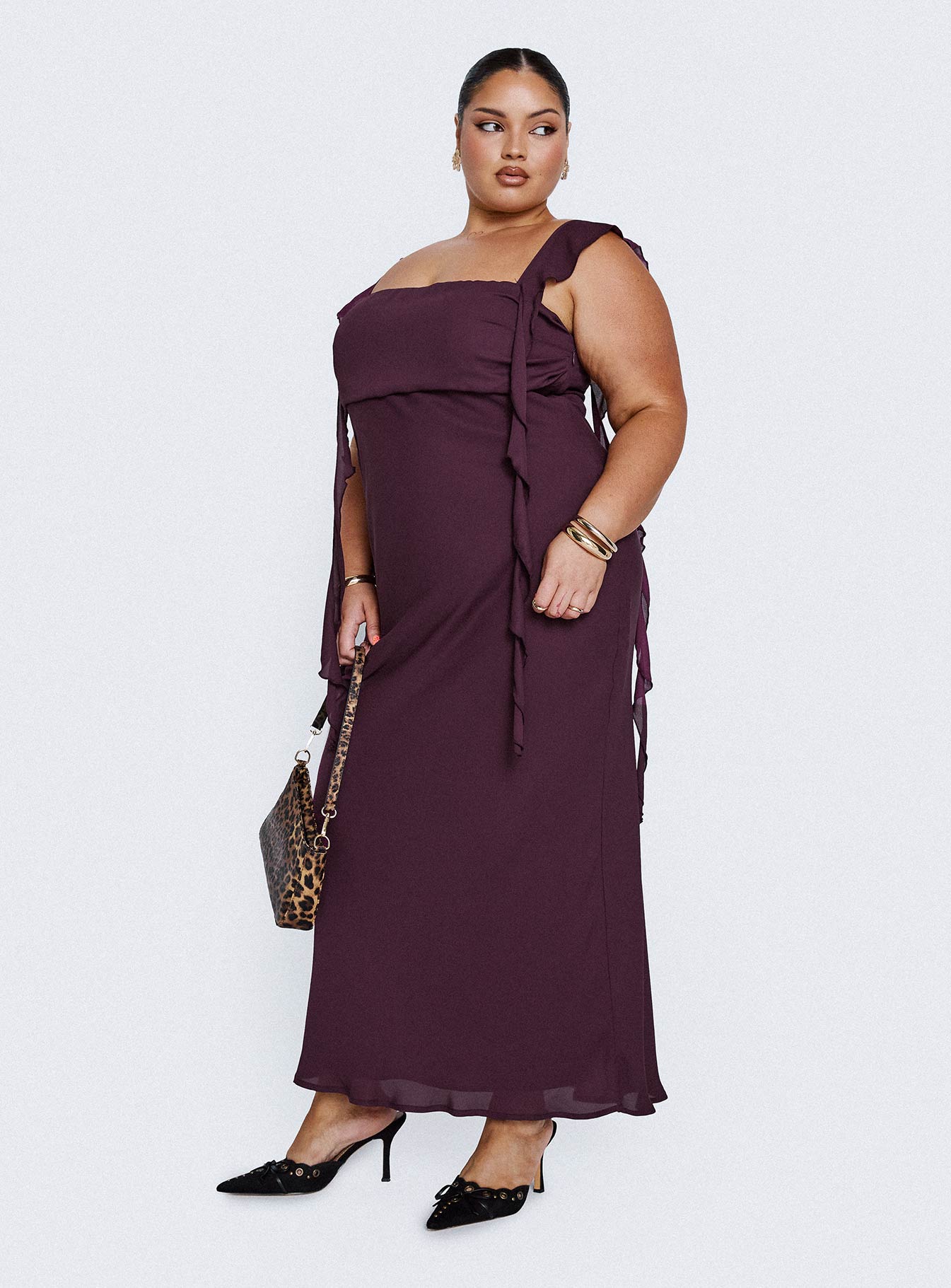 Lanai Maxi Dress Plum Curve、mySite、solidvoid