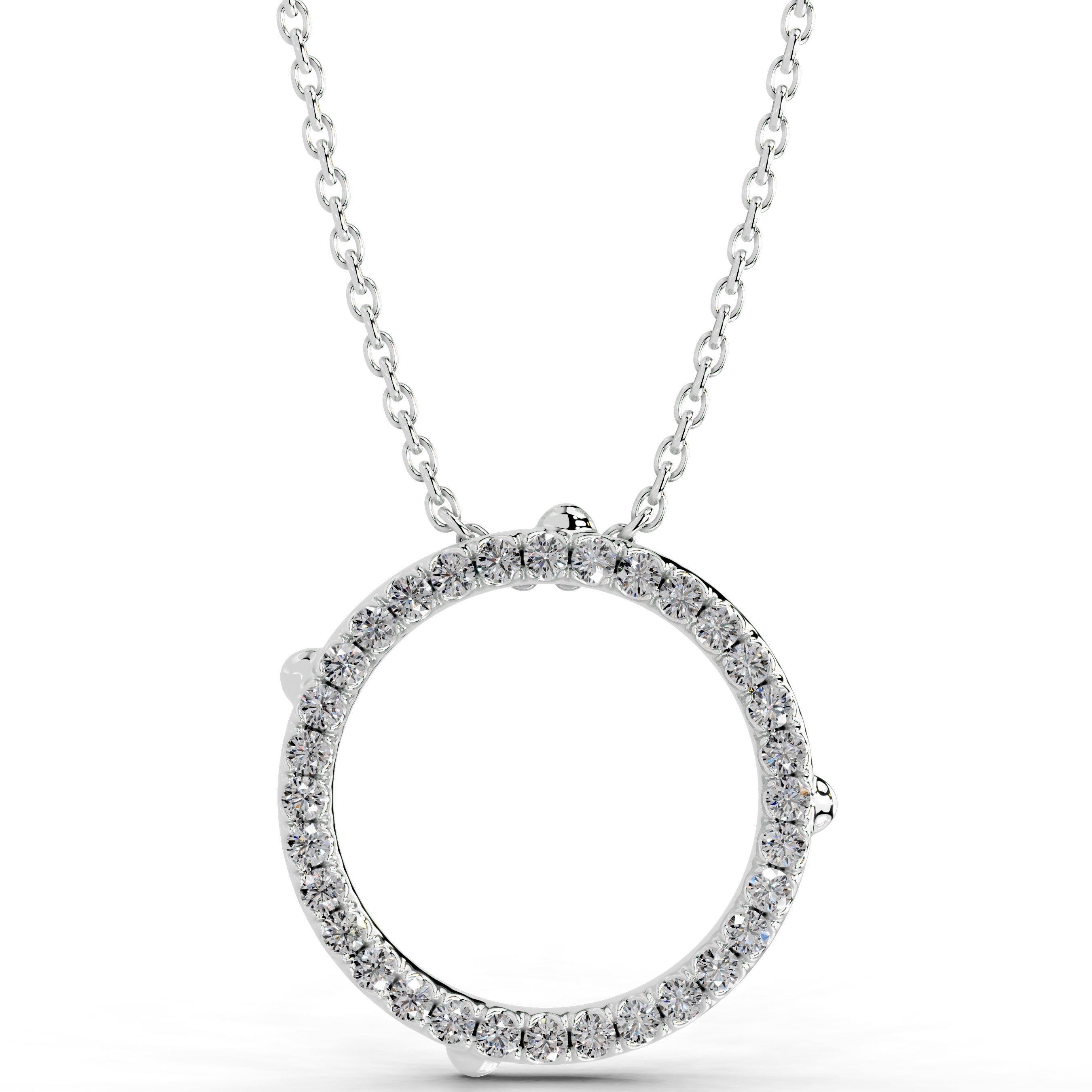Eternal Love Lab Grown Diamond Necklace - 14K White Gold、mySite、hinf8tx79
