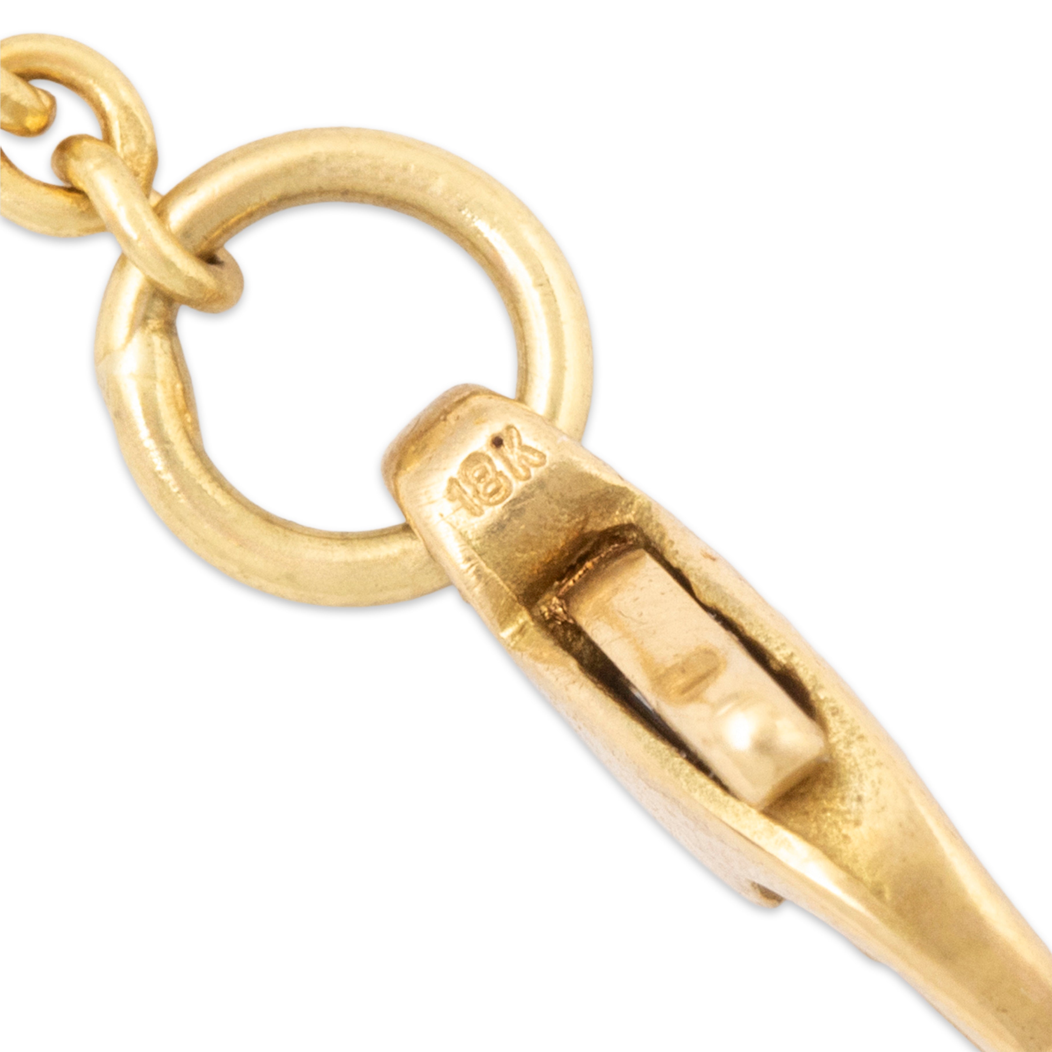 Vintage 18k Yellow Gold .50cttw Diamond Quatrefoil Station Necklace 15.5、mySite、hinf8tx79