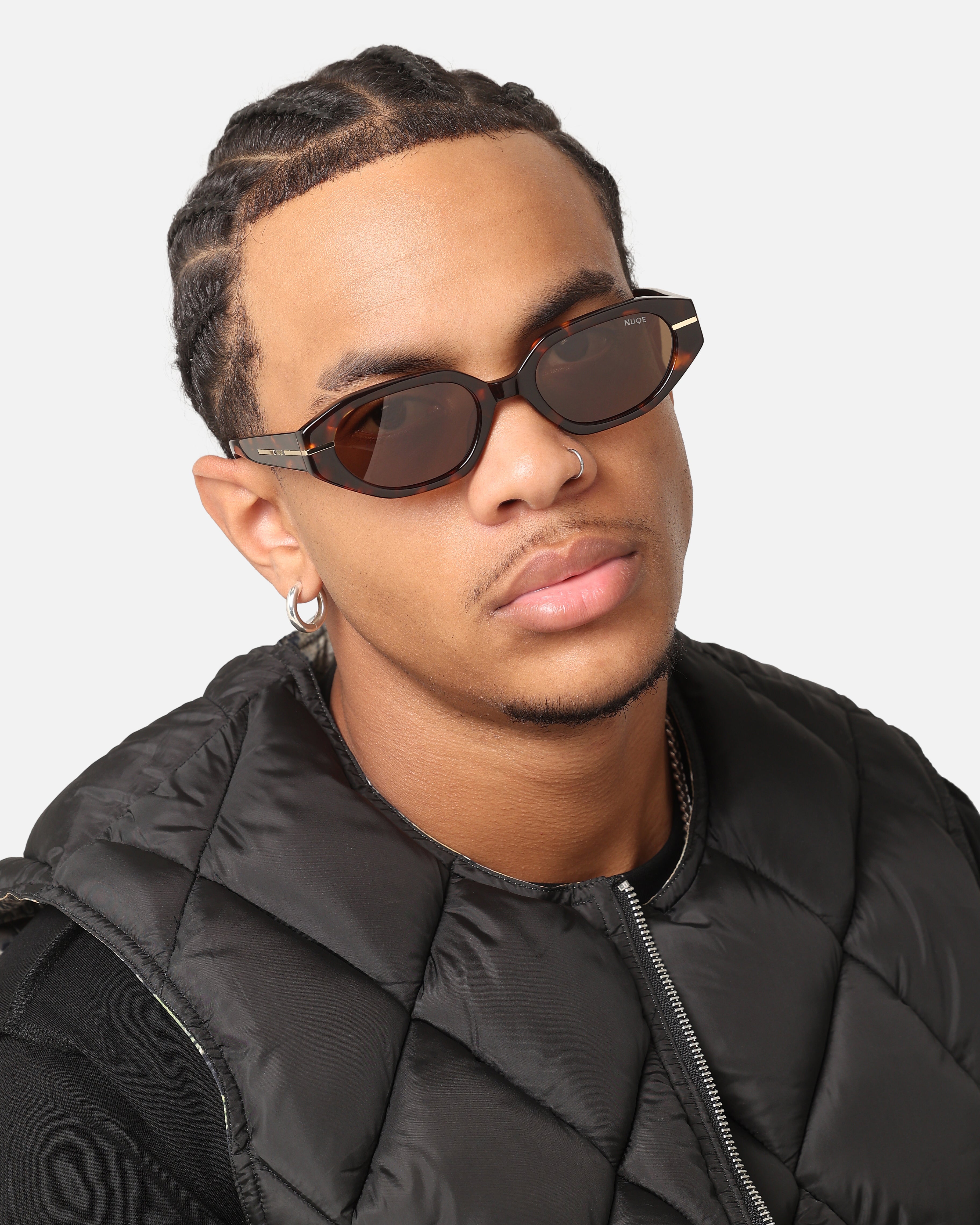 Nuqe Zarah Sunglasses Clear Tort/Brown、mySite、zt4zffjzw