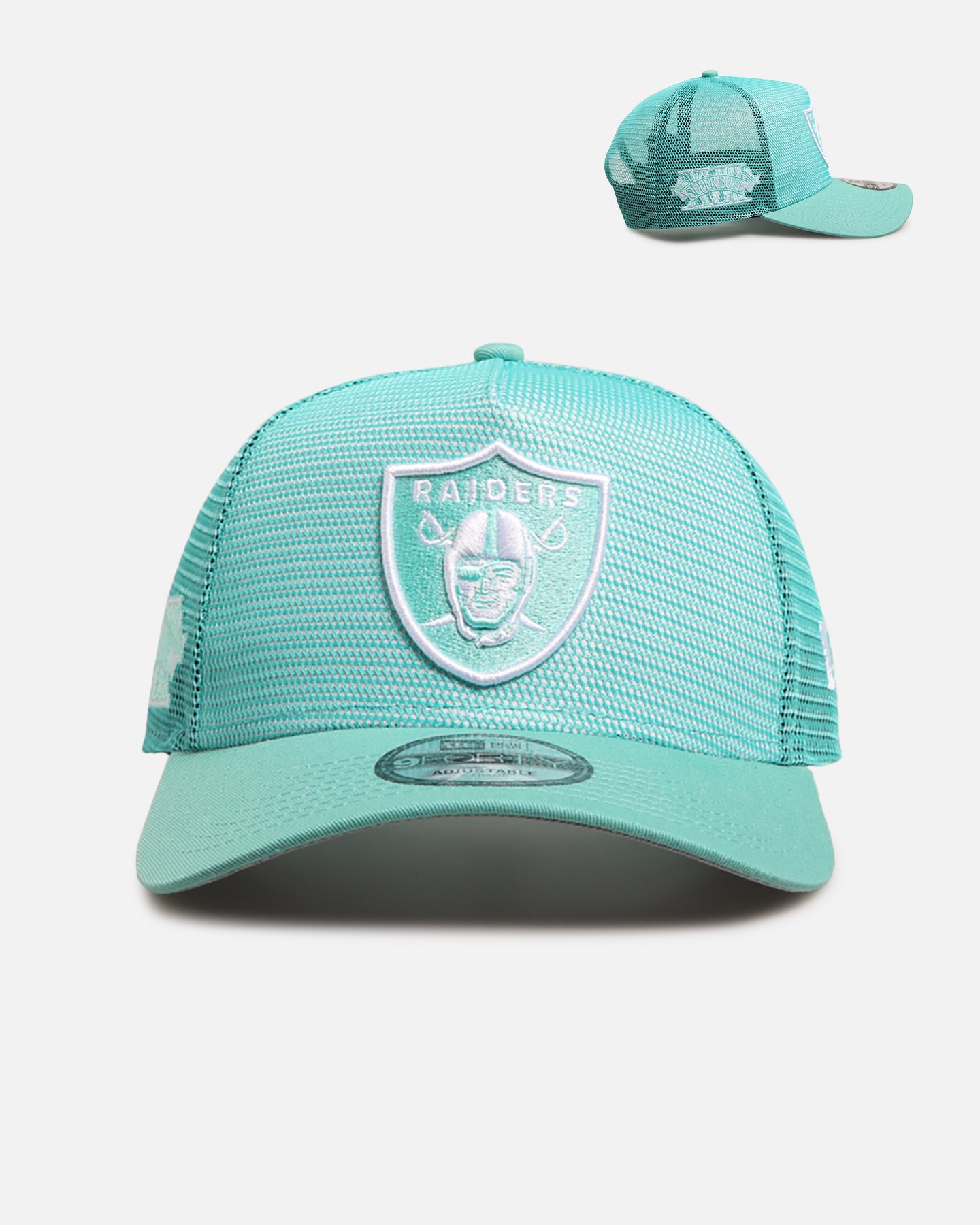 New Era Las Vegas Raiders 'Polychromatic Mesh' 9FORTY A-Frame Snapback Mint/White、mySite、zt4zffjzw