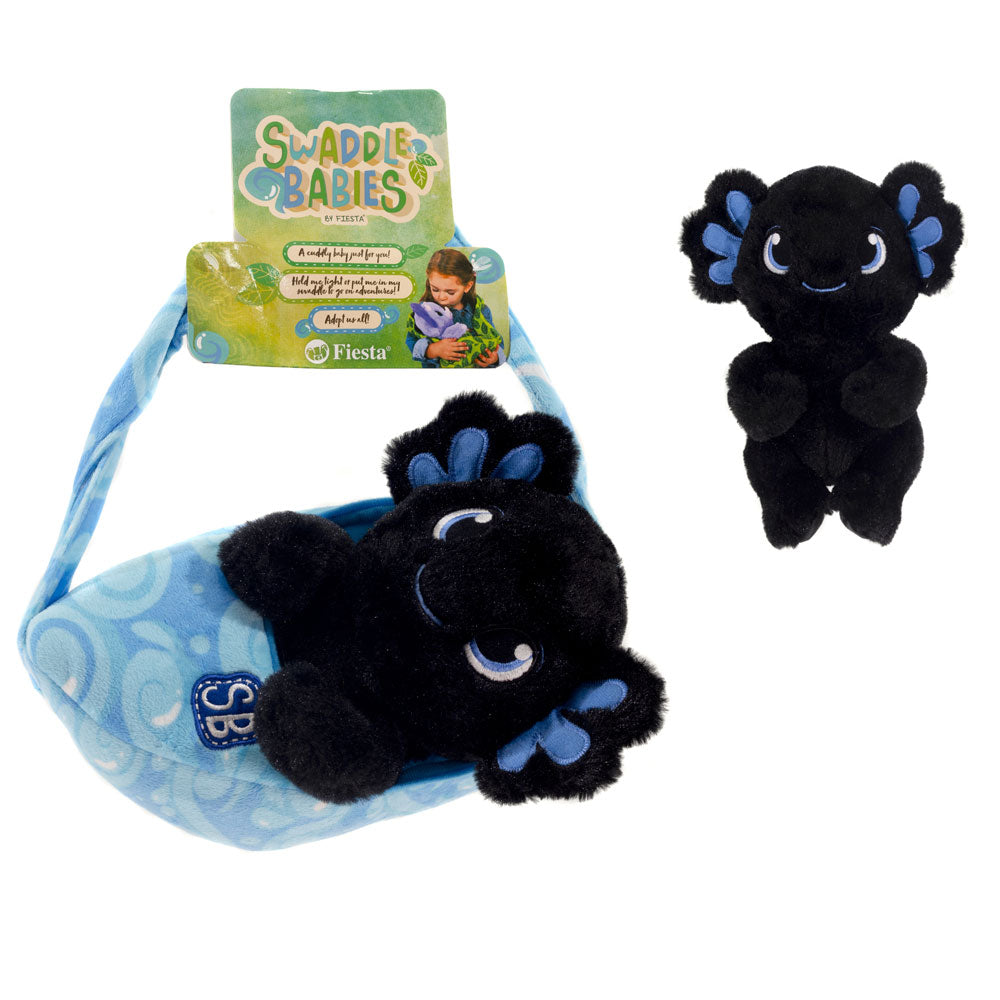 Swaddle Babies 9.5IN Cuddle Black Axolotl、mySite、g9winljtr