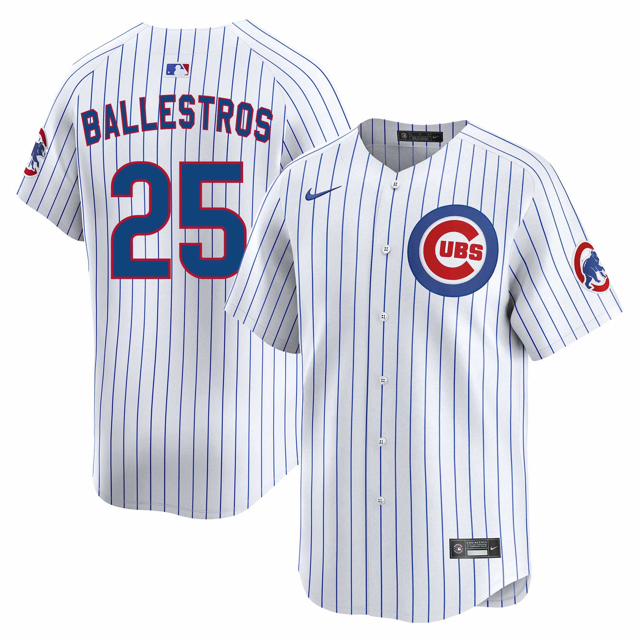 Chicago Cubs Mois茅s Ballesteros Nike Home Vapor Limited Jersey W/ Authentic Lettering、mySite、vikingsvslions