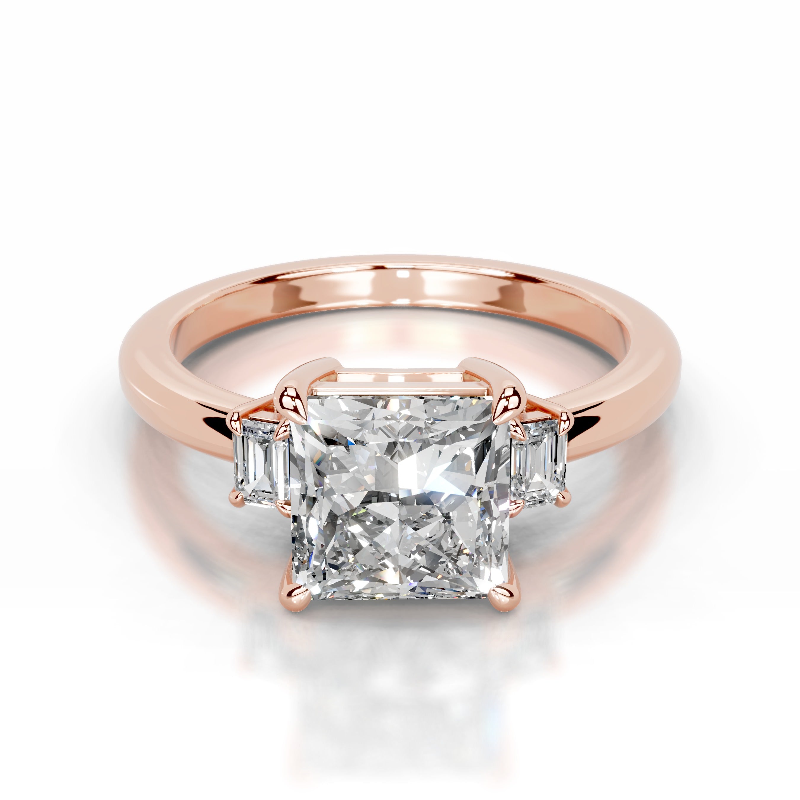 Luz Lab Grown Diamond Ring - 14K Rose Gold、mySite、hinf8tx79