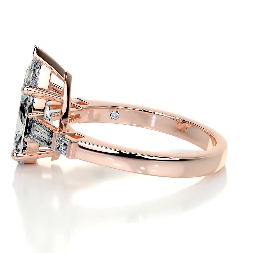 Keyshawna Lab Grown Diamond Ring -14K Rose Gold (RTS)、mySite、hinf8tx79