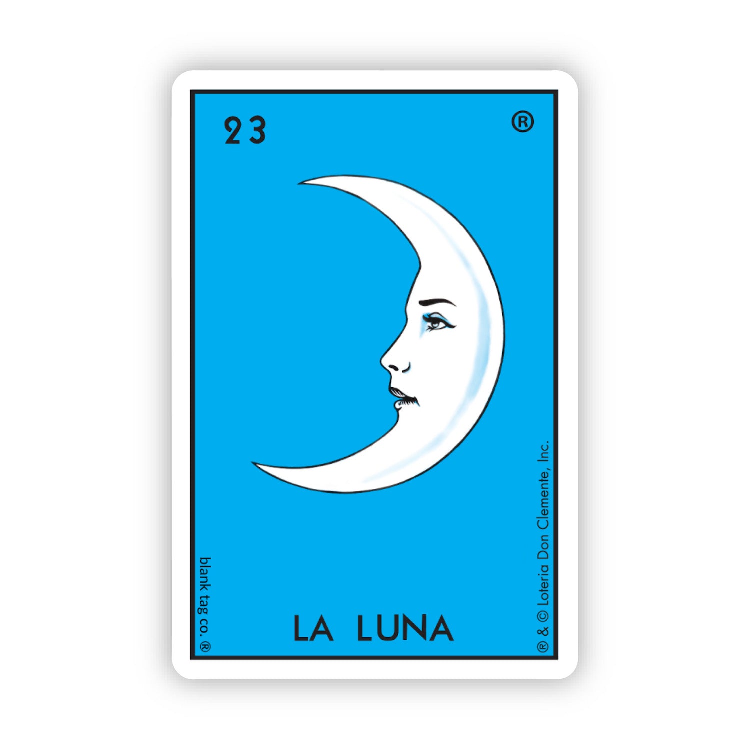  The Loteria La Luna Vinyl Sticker Decal、mySite、ghnorth