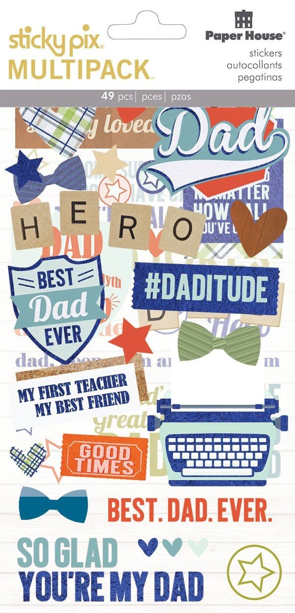  Scrapbook Stickers - Dad Mixed Pack、mySite、ghnorth