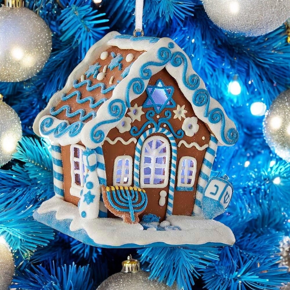 Gingerbread Chrismukkah LED Ornament、mySite、topwebapps