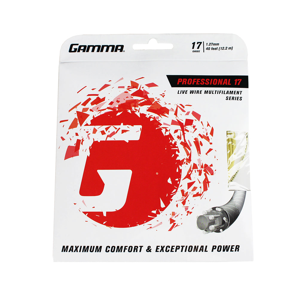 Gamma Live Wire Professional 17/1.27 Tennis String (Natural)