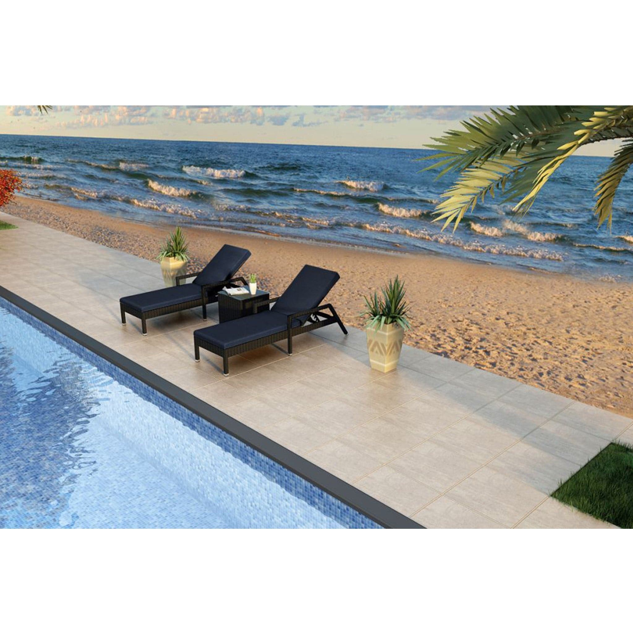 Urbana 3 Piece Reclining Chaise Lounge Set、mySite、neckold