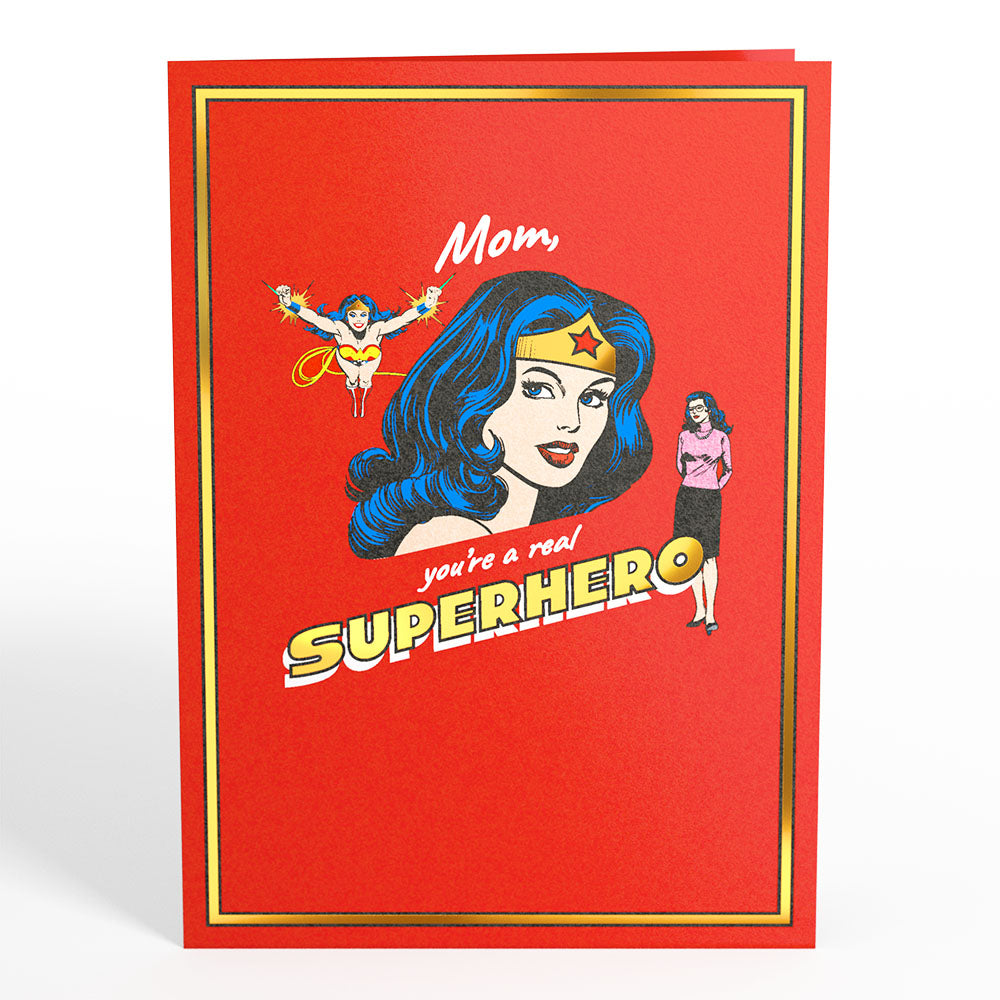 Wonder Woman Super Hero Mother’s Day Pop-Up Card、mySite、solidvoid