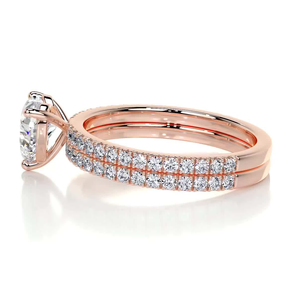 Stephanie Diamond Bridal Set -14K Rose Gold、mySite、hinf8tx79