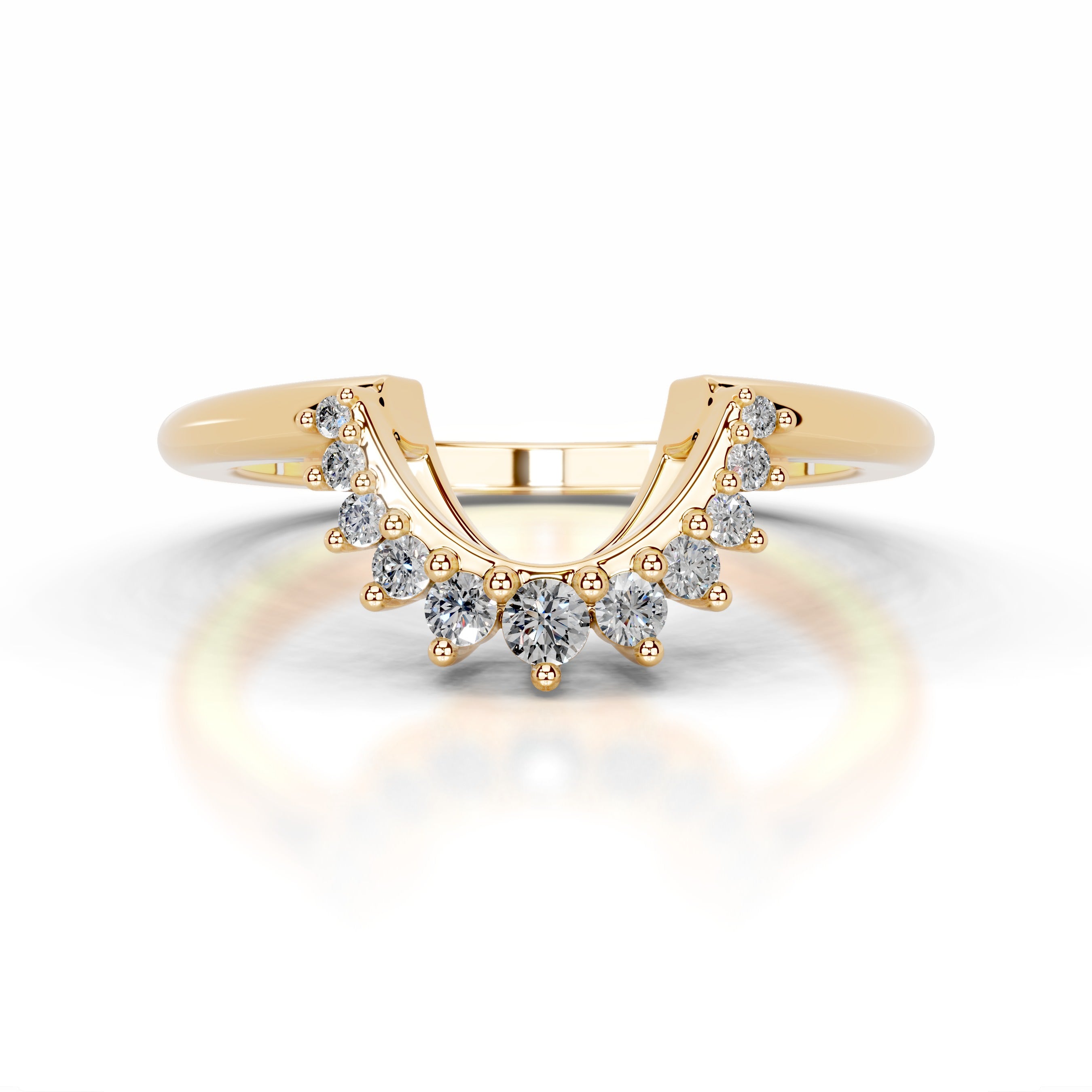 Tobi Diamond Wedding band - 18K Yellow Gold、mySite、hinf8tx79
