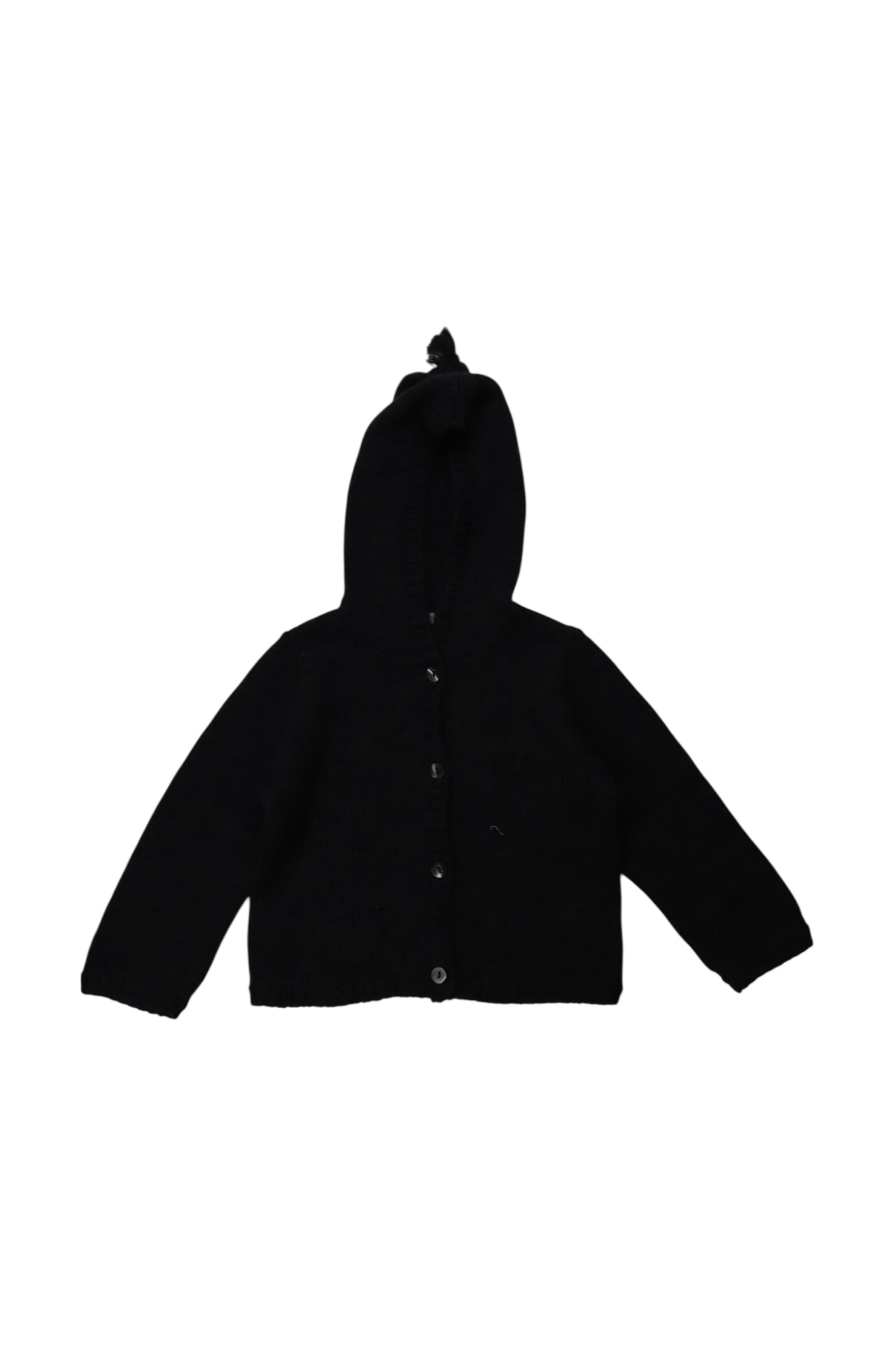 Bonpoint Wool Buttoned Hoodie - Size 2T、mySite、g9winljtr