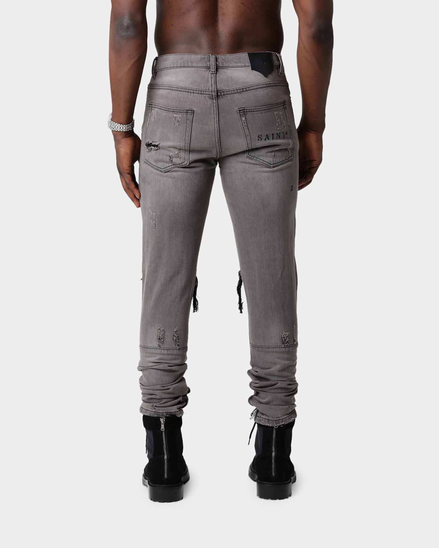 Saint Morta Destroyer Distressed Jeans Vintage Grey、mySite、zt4zffjzw