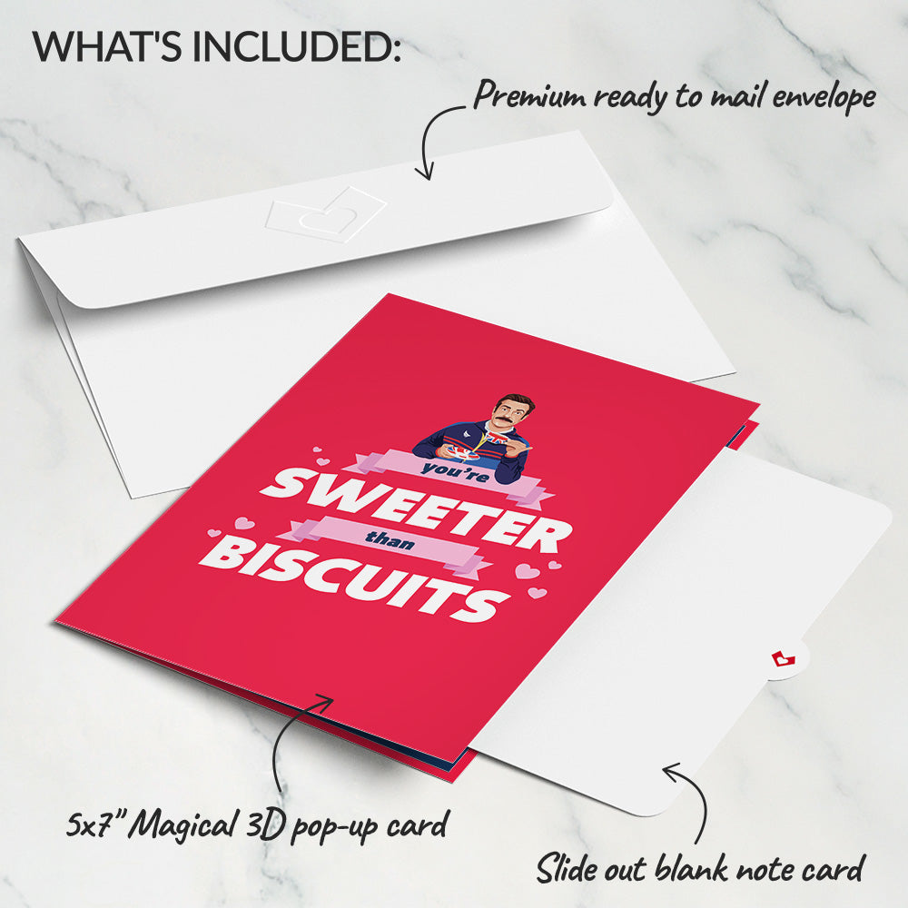 Ted Lasso Sweeter Than Biscuits Pop-Up Card、mySite、solidvoid