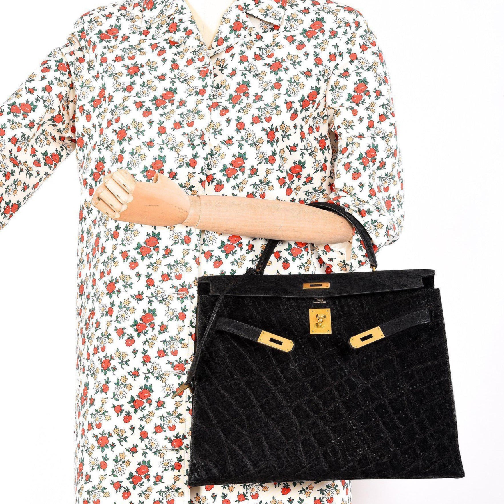 Hermès Kelly 35 Sellier Black Elephant Hide Gold Hardware、mySite、garminoutage.com